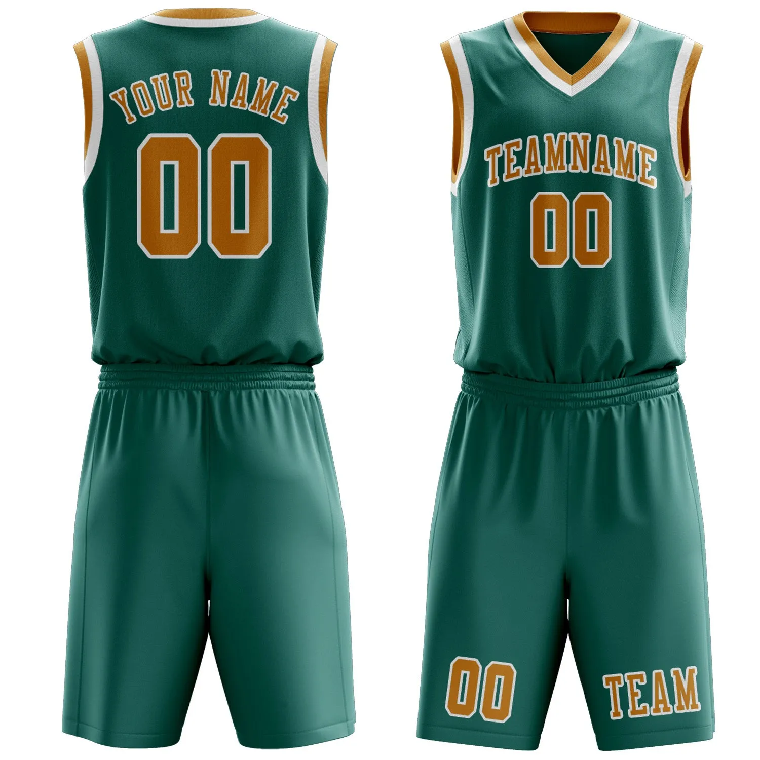 Custom Blue Green Yellow Basketball Set sold by Tailorly