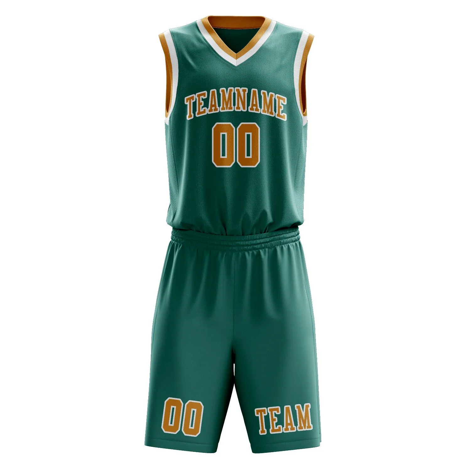 Custom Blue Green Yellow Basketball Set sold by Tailorly product image thumbnail 2