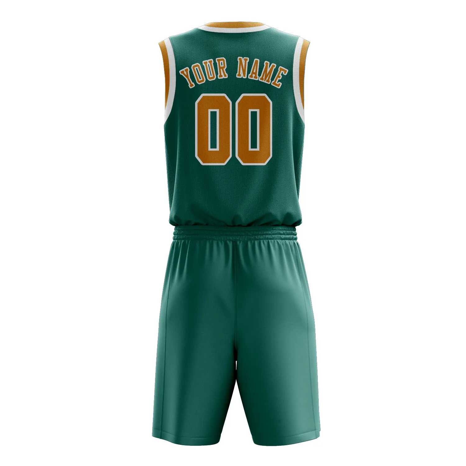 Custom Blue Green Yellow Basketball Set sold by Tailorly product image thumbnail 3