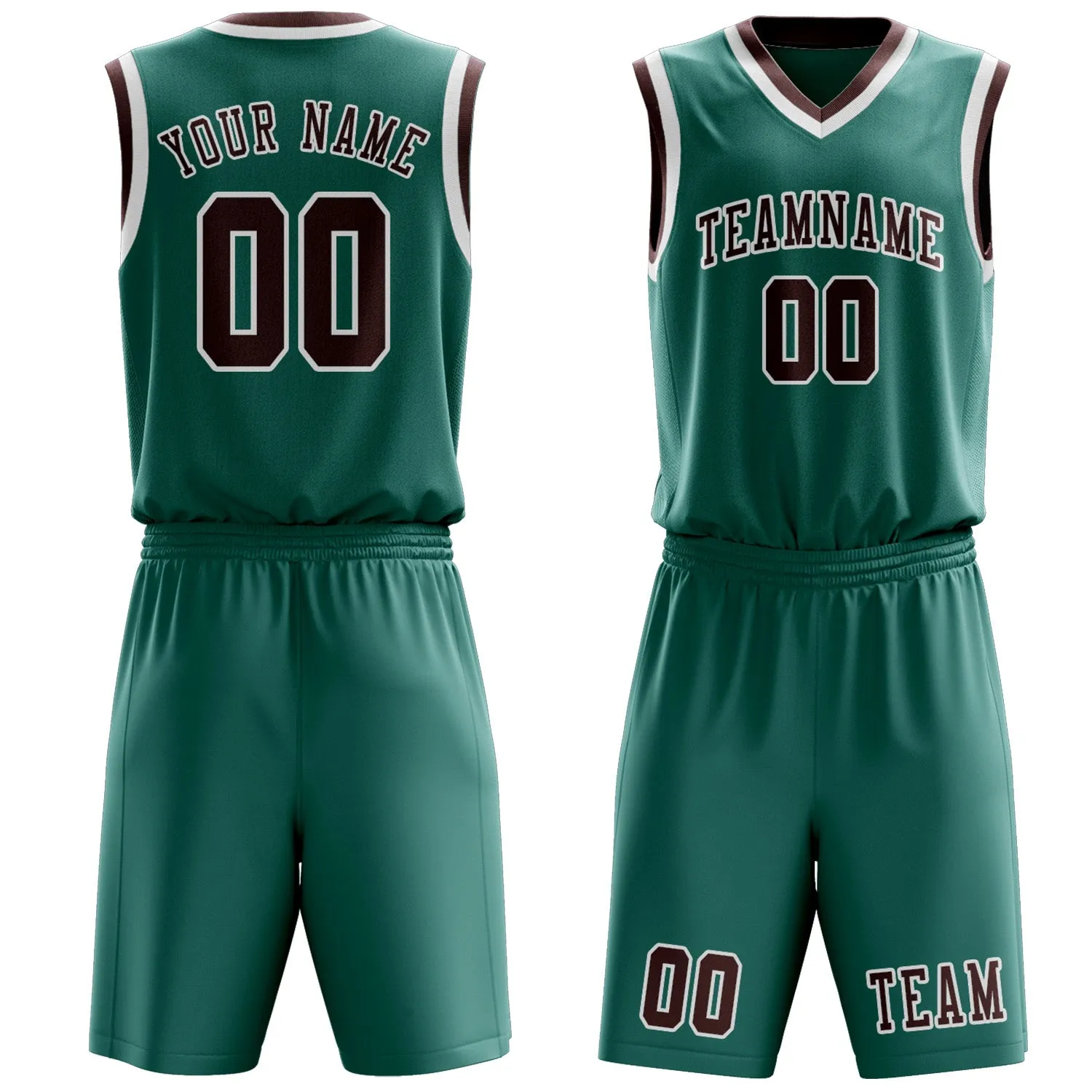 Custom Blue Green Crimson Red Basketball Set sold by Tailorly