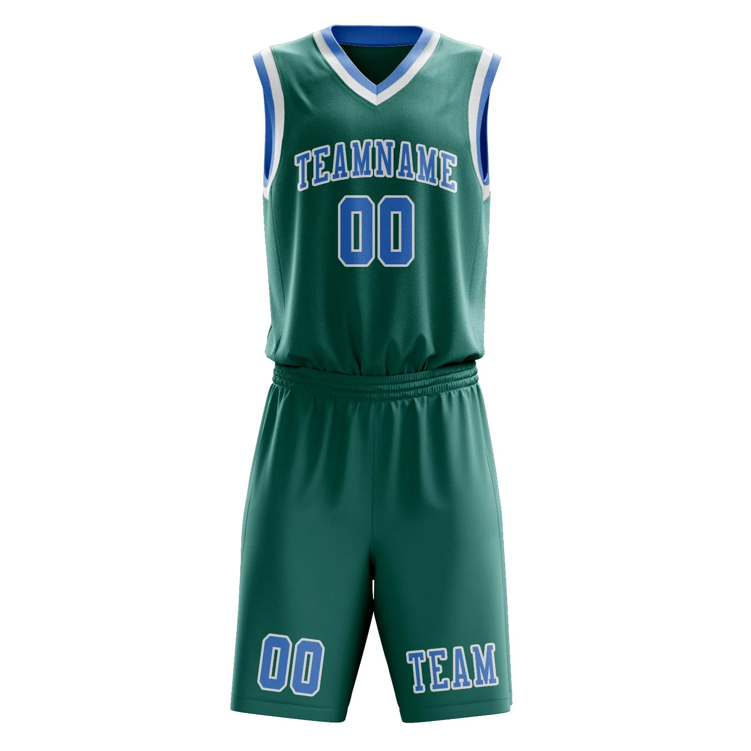 Custom Blue Green Light Blue Basketball Set sold by Tailorly product image thumbnail 2