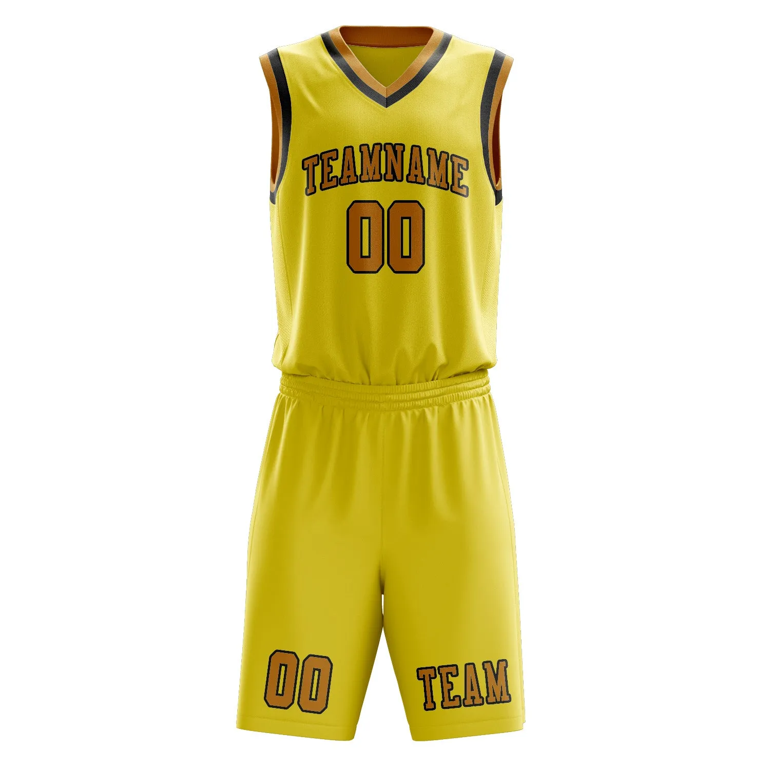 Custom Light Yellow Yellow Basketball Set sold by Tailorly product image thumbnail 2