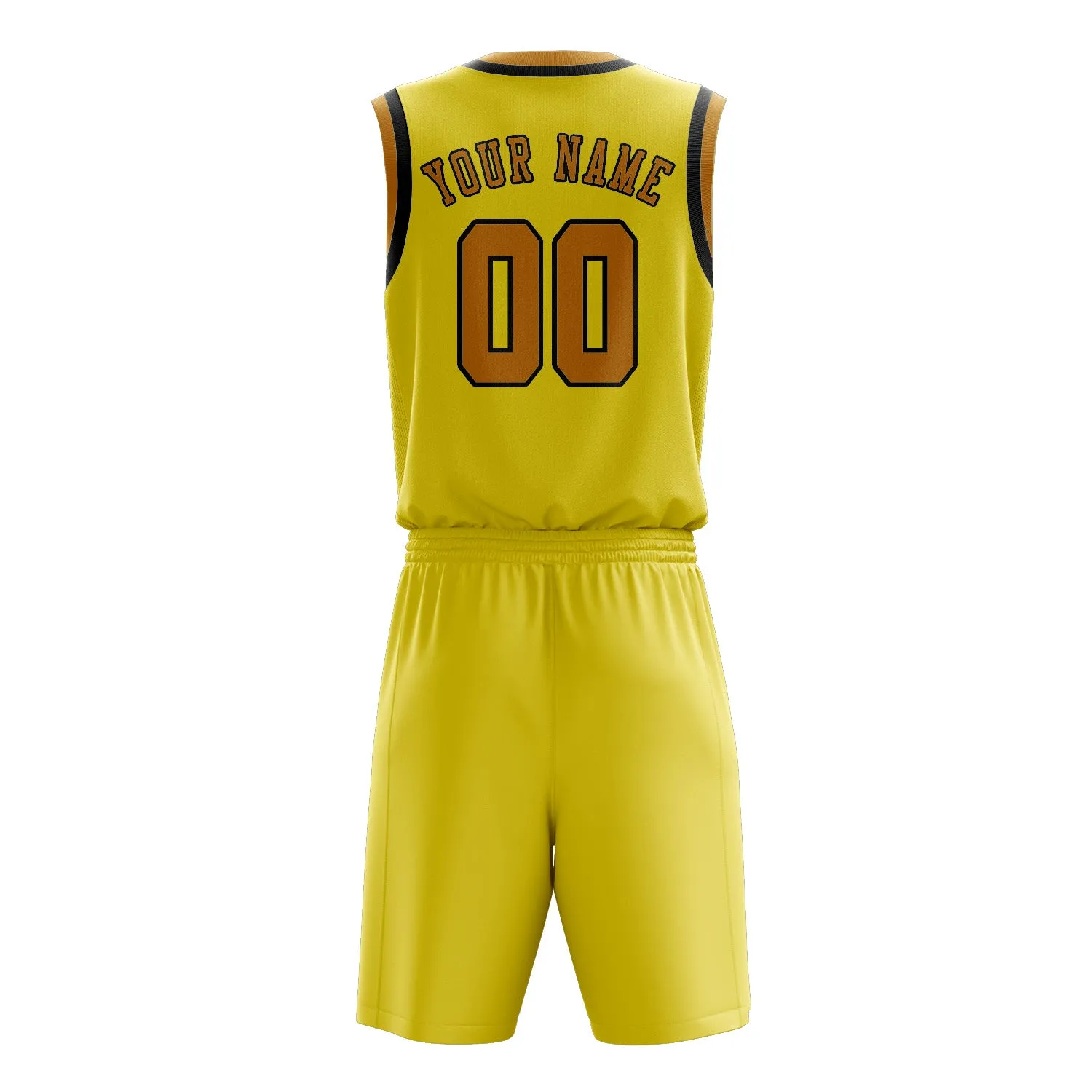 Custom Light Yellow Yellow Basketball Set sold by Tailorly product image thumbnail 3