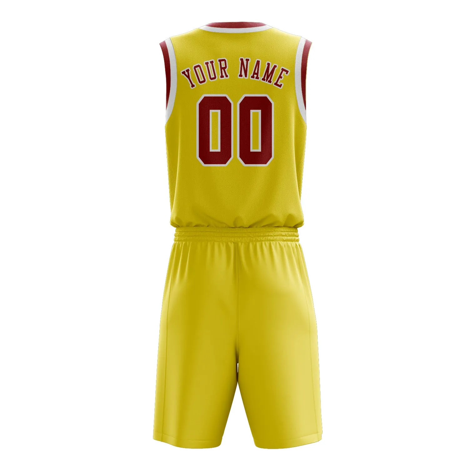 Custom Light Yellow Red Basketball Set sold by Tailorly product image thumbnail 3