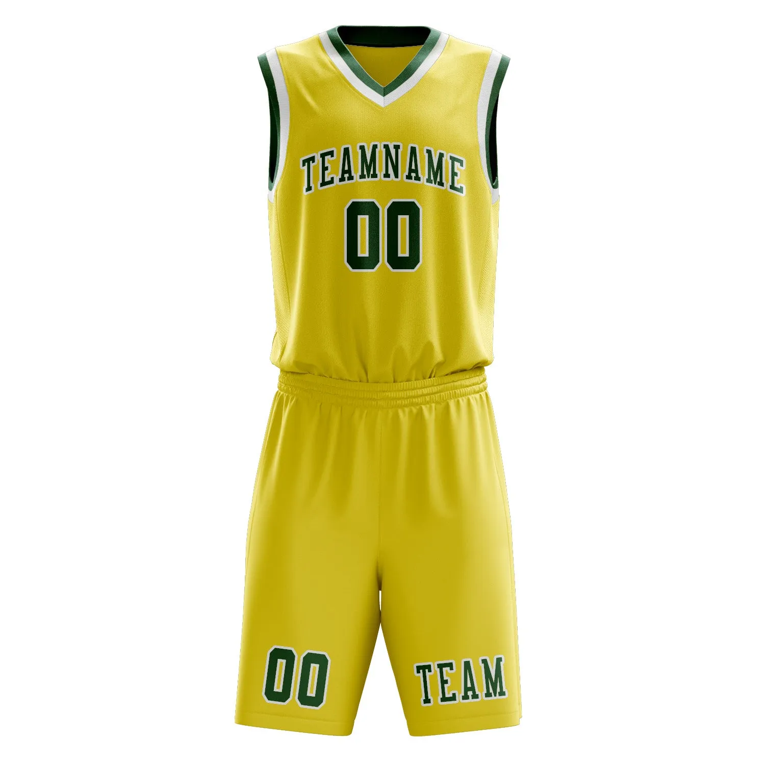 Custom Light Yellow Green Basketball Set sold by Tailorly product image thumbnail 2