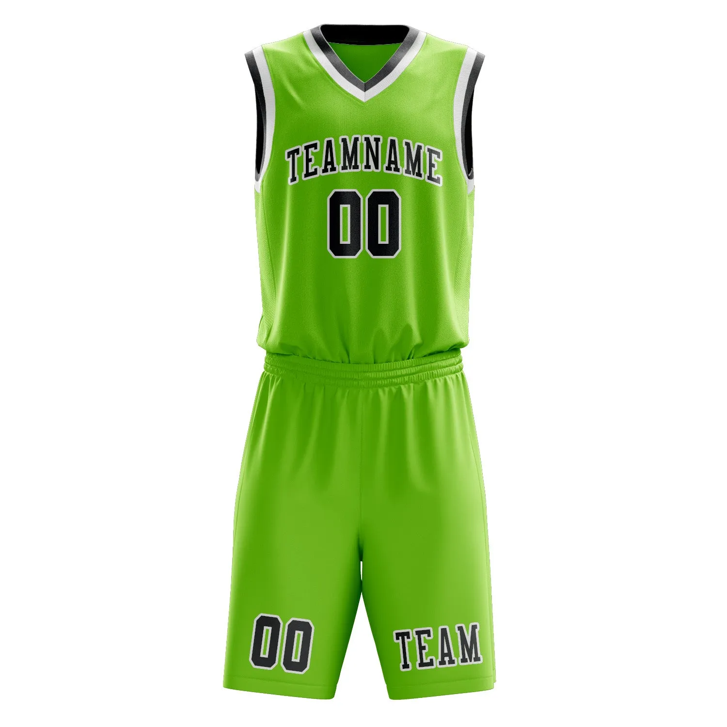 Custom Emerald Green Dark Grey Basketball Set sold by Tailorly product image thumbnail 2