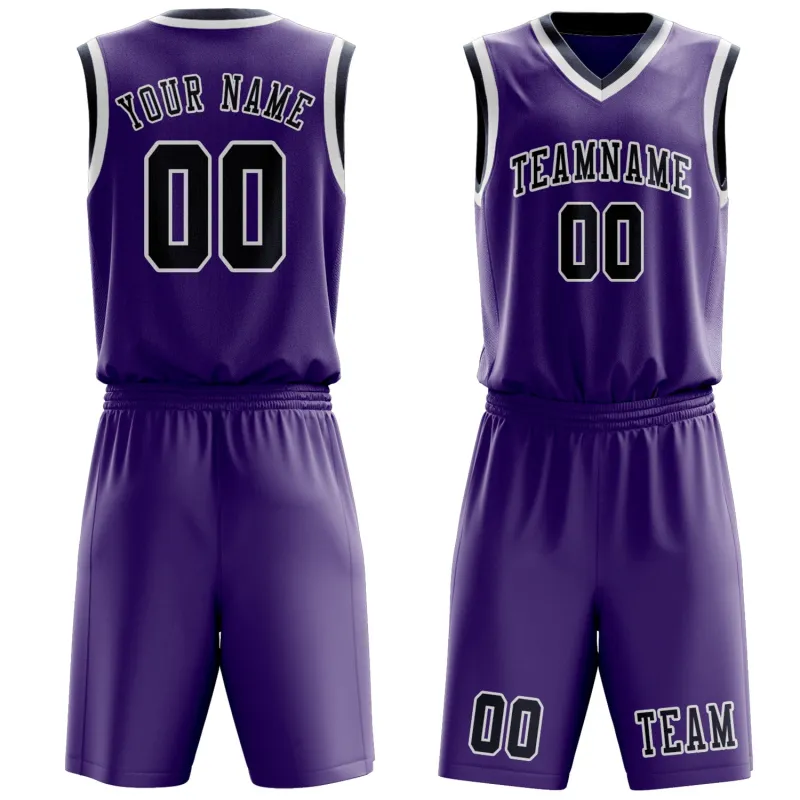Custom Light Purple Blue Basketball Set made by Tailorly