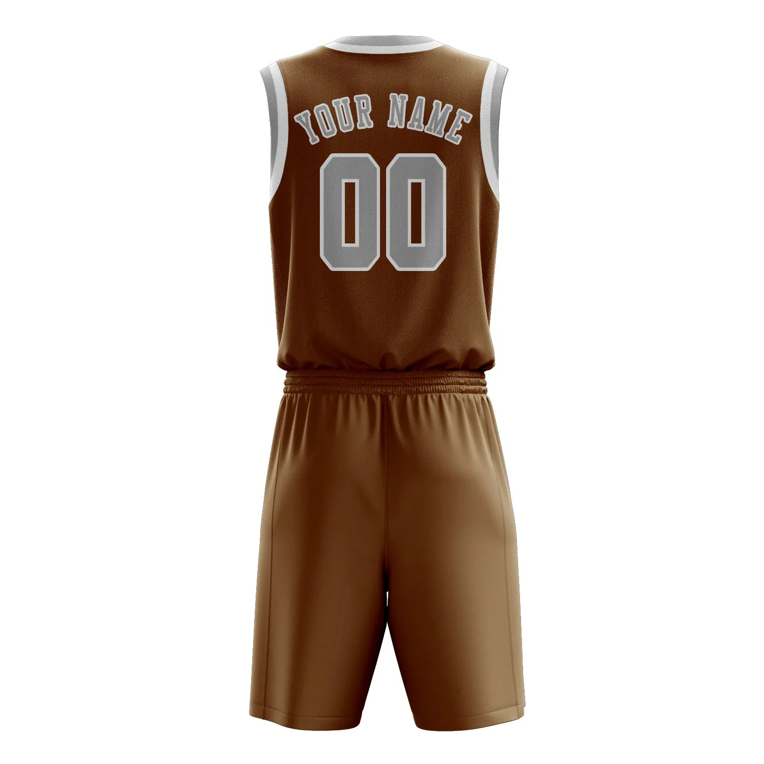 Custom Khaki Gray Basketball Set sold by Tailorly product image thumbnail 3