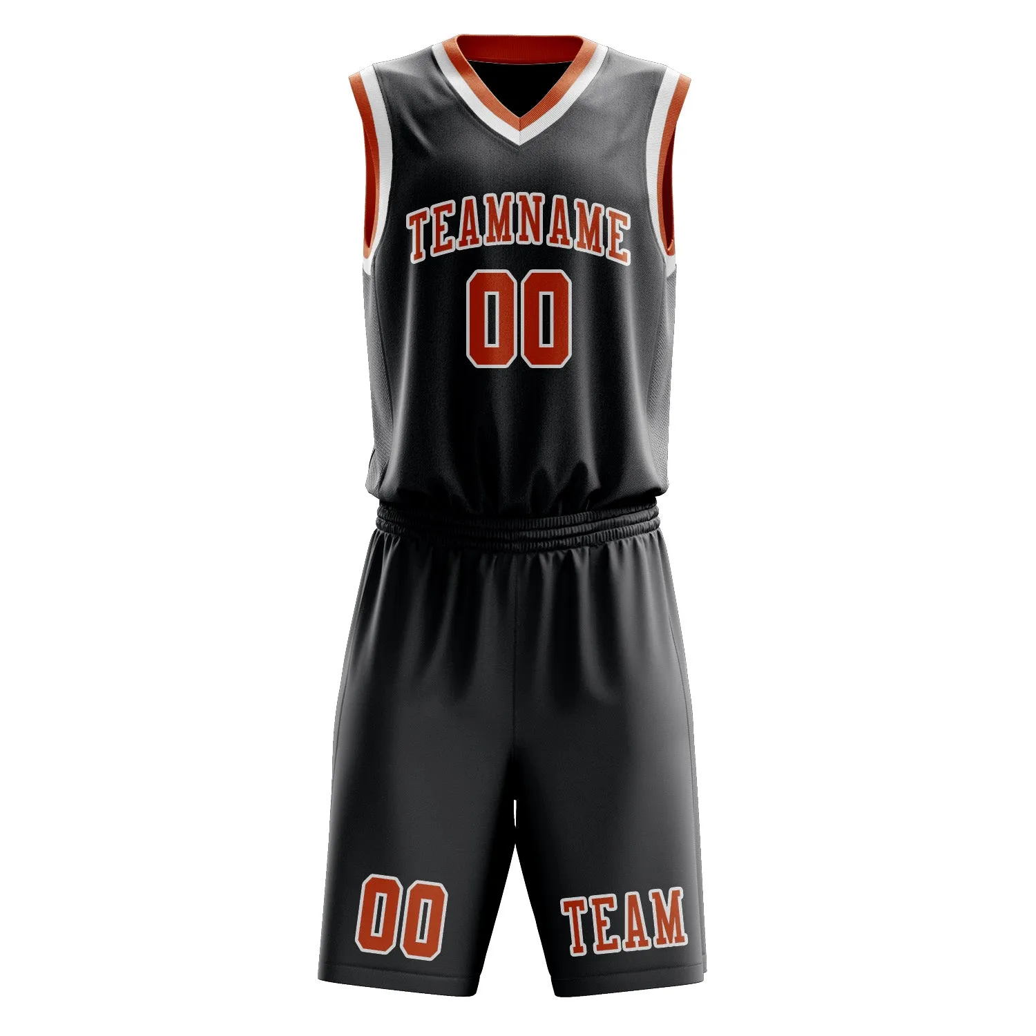 Custom Dark Grey Orange Basketball Set sold by Tailorly product image thumbnail 2