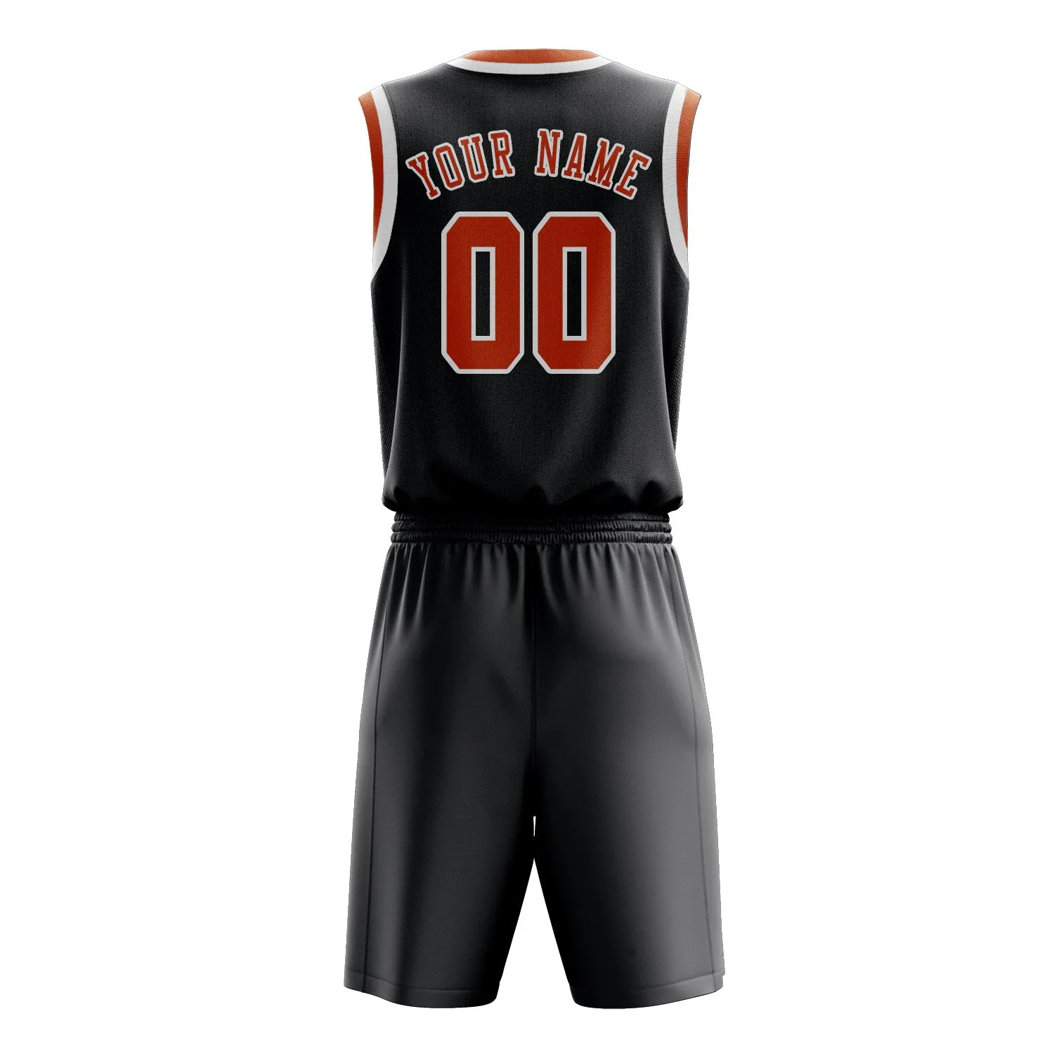 Custom Dark Grey Orange Basketball Set sold by Tailorly product image thumbnail 3