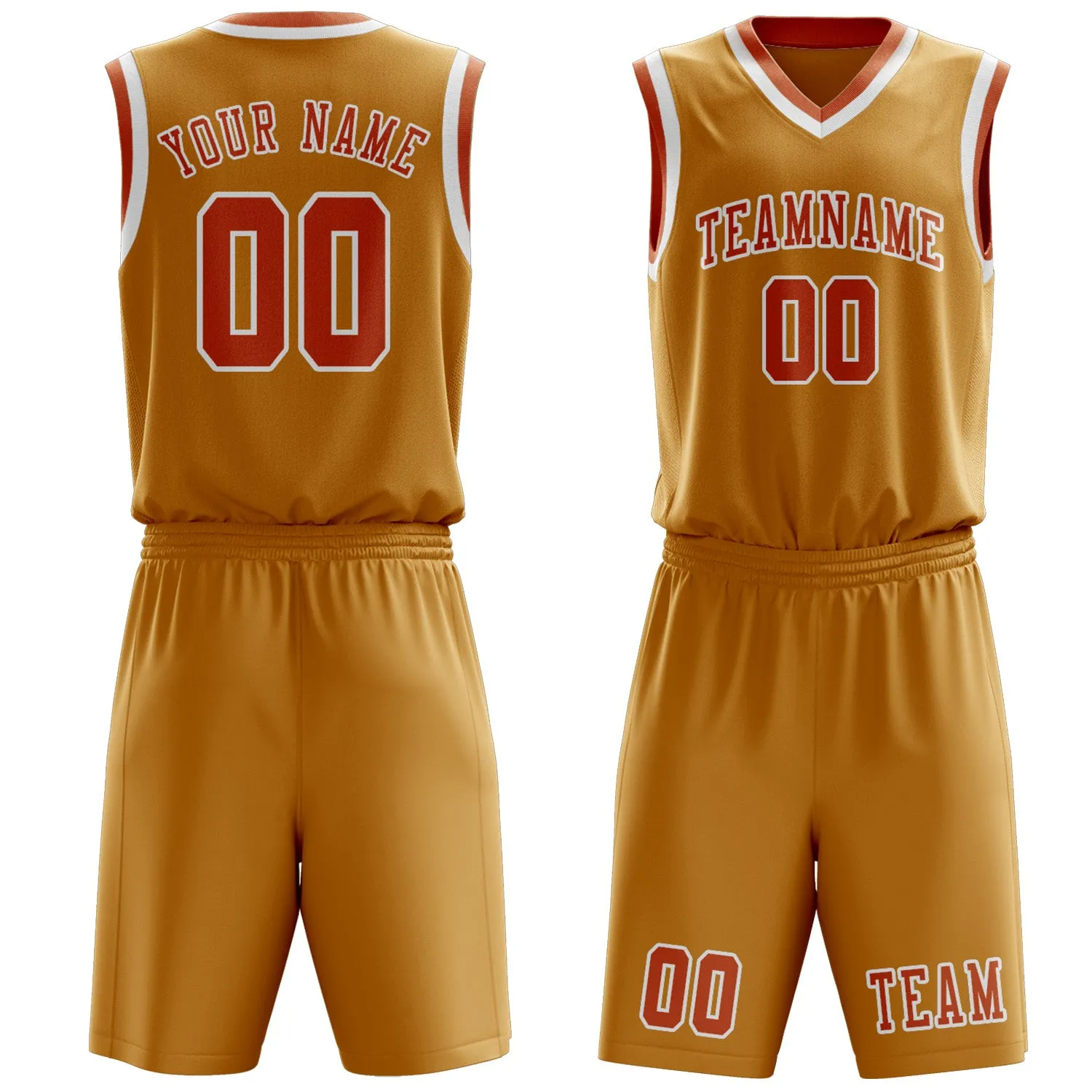 Custom Yellow Orange Basketball Set sold by Tailorly