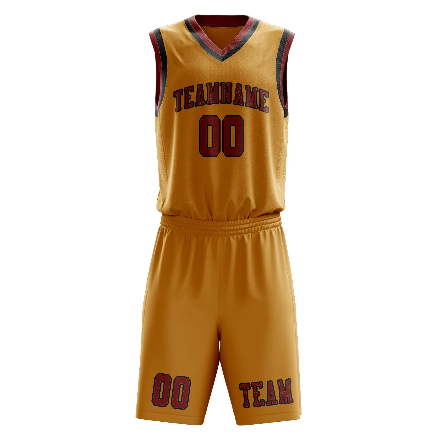 Custom Yellow Coral Red Basketball Set sold by Tailorly product image thumbnail 2