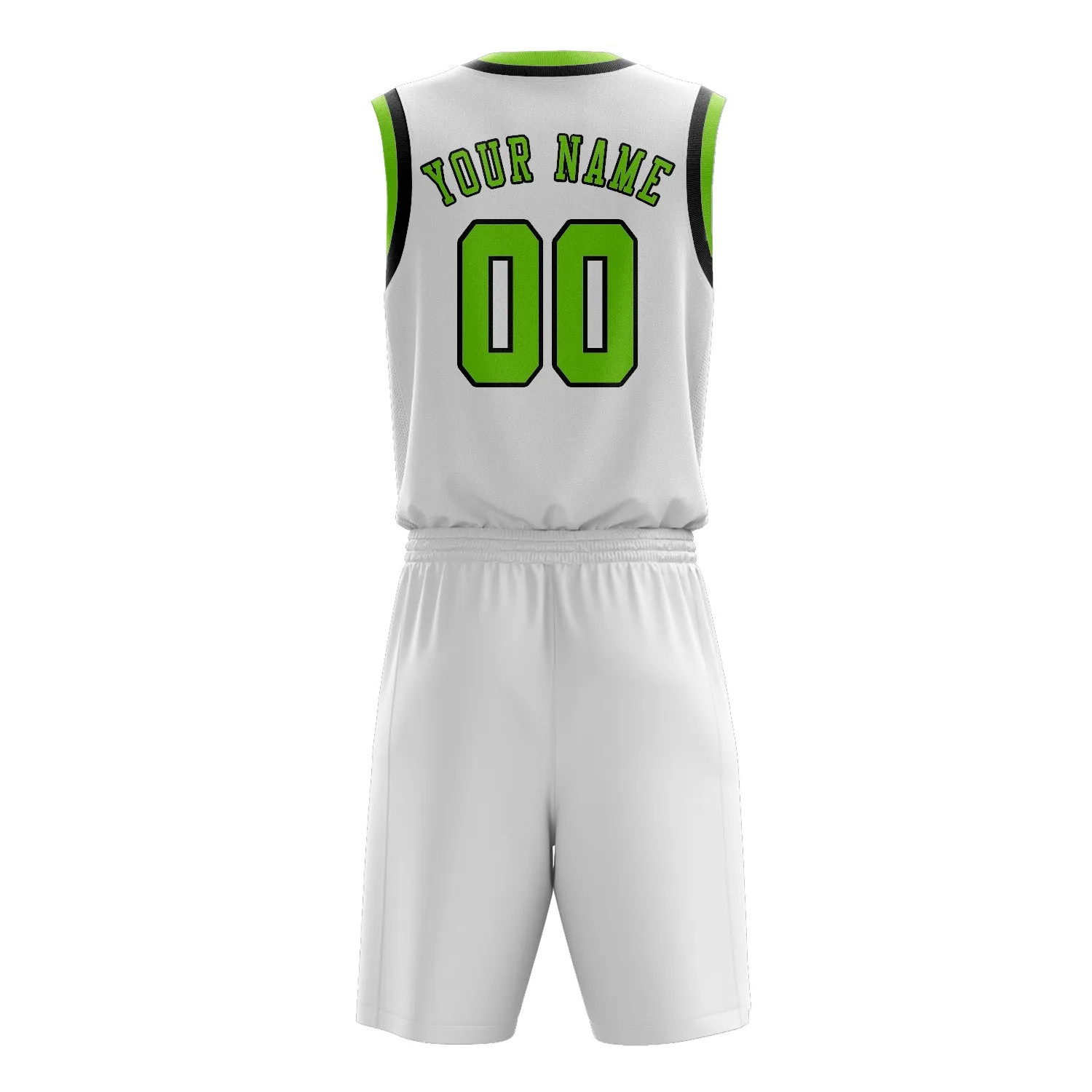 Custom White Emerald Green Basketball Set sold by Tailorly product image thumbnail 3