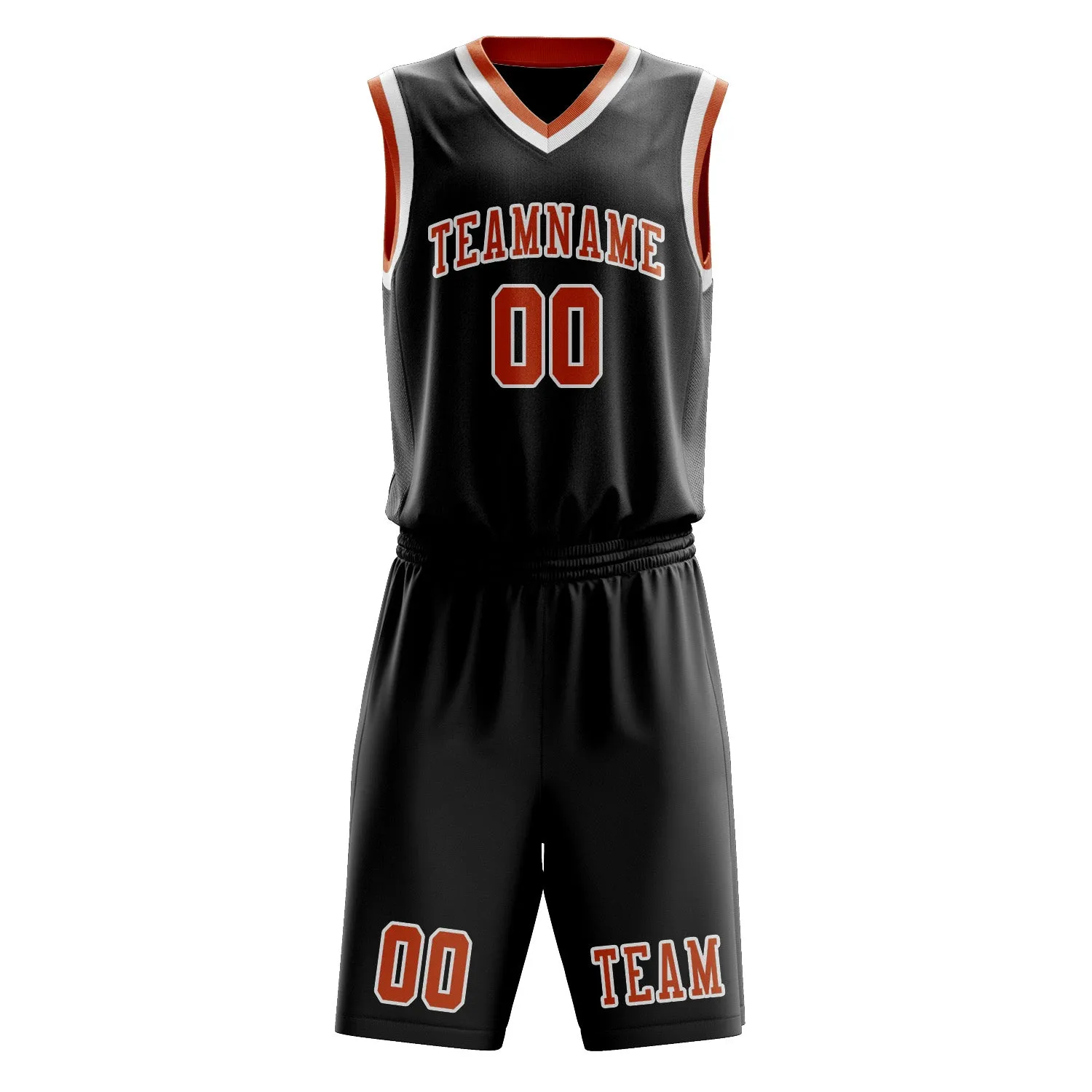 Custom Black Orange Basketball Set sold by Tailorly product image thumbnail 2