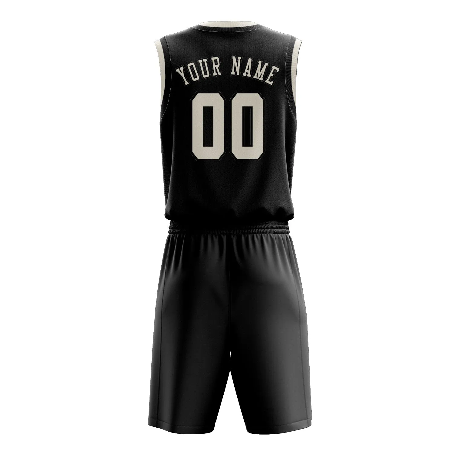 Custom Black Cream Basketball Set sold by Tailorly product image thumbnail 3