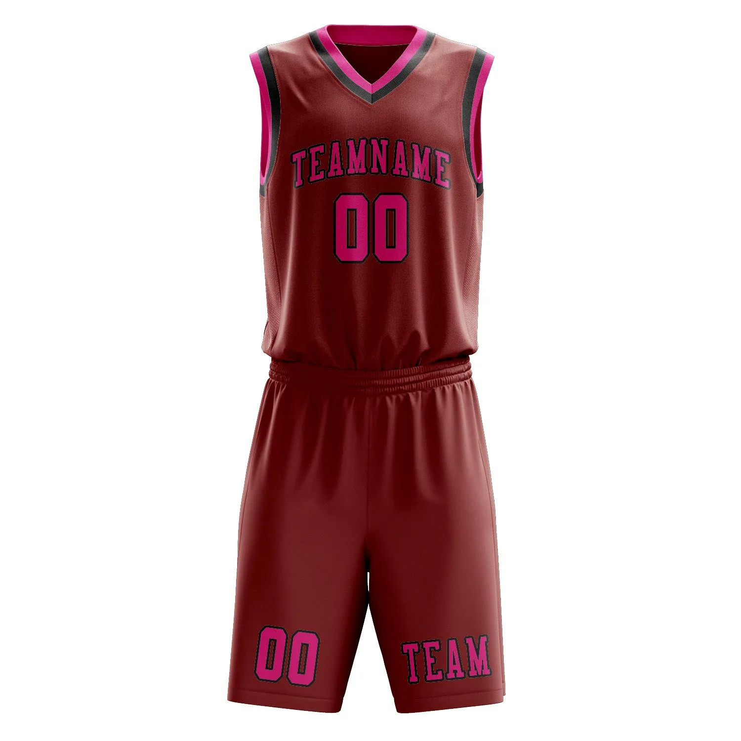 Custom Coral Red Pink Basketball Set sold by Tailorly product image thumbnail 2