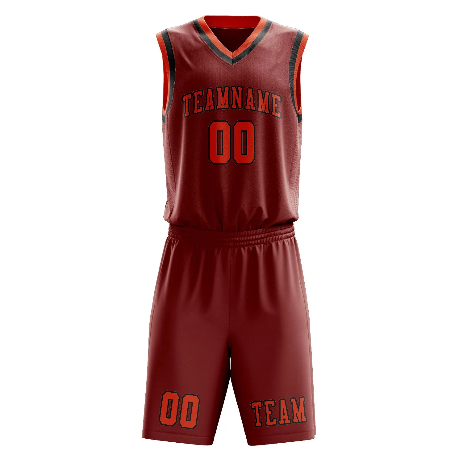 Custom Coral Red Orange Red Basketball Set sold by Tailorly product image thumbnail 2