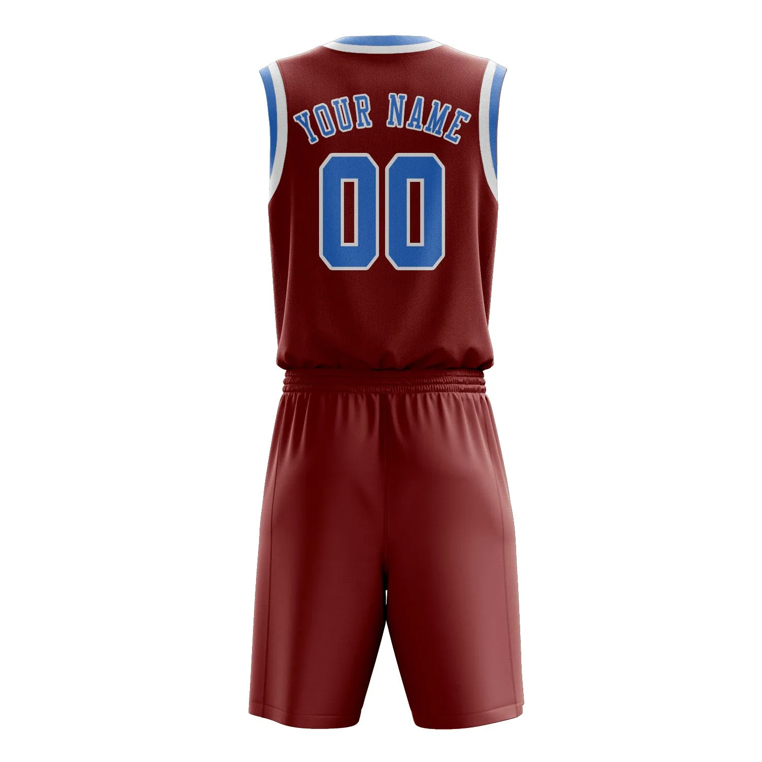 Custom Coral Red Light Blue Basketball Set sold by Tailorly product image thumbnail 3