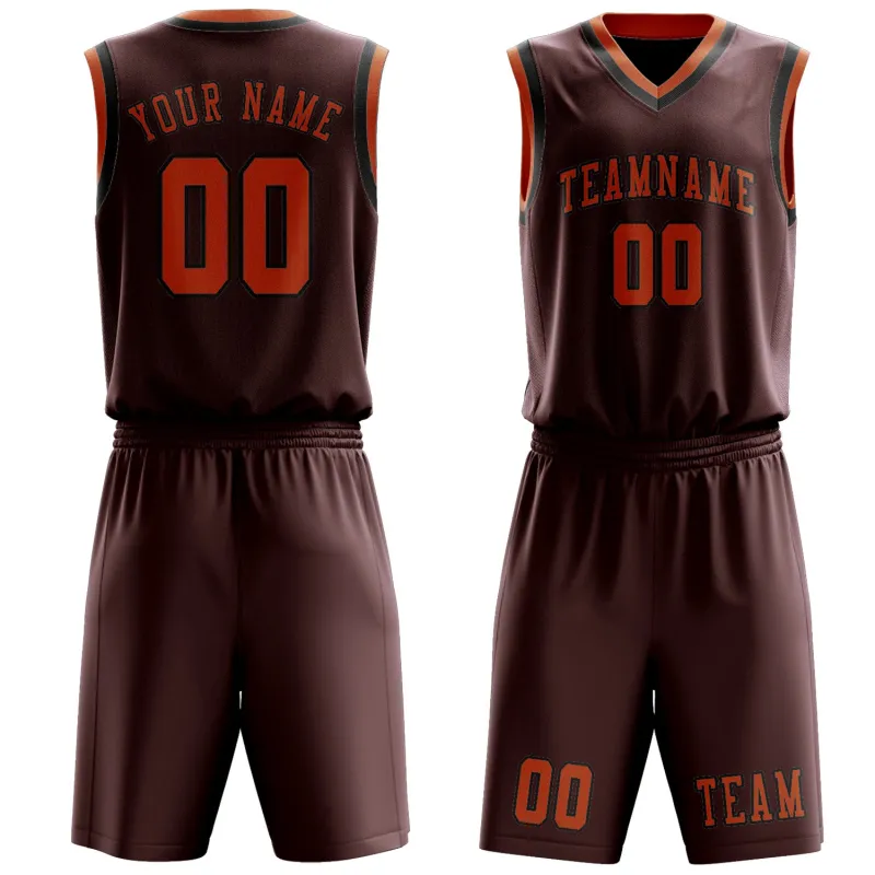 Custom Crimson Red Orange Basketball Set made by Tailorly