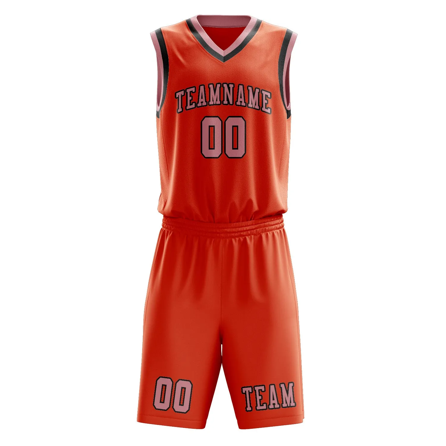 Custom Orange Red Light Pink Basketball Set sold by Tailorly product image thumbnail 2