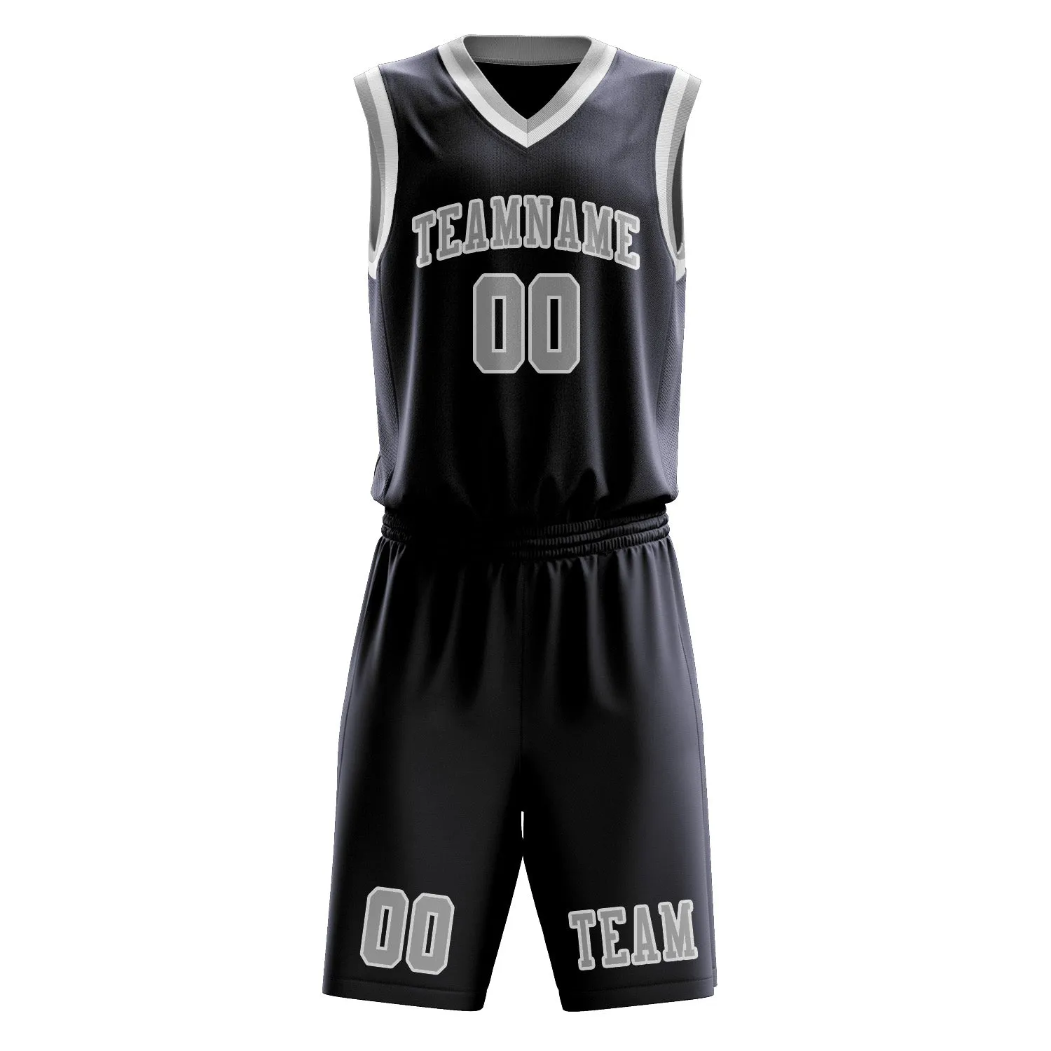 Custom Navy Gray Basketball Set sold by Tailorly product image thumbnail 2