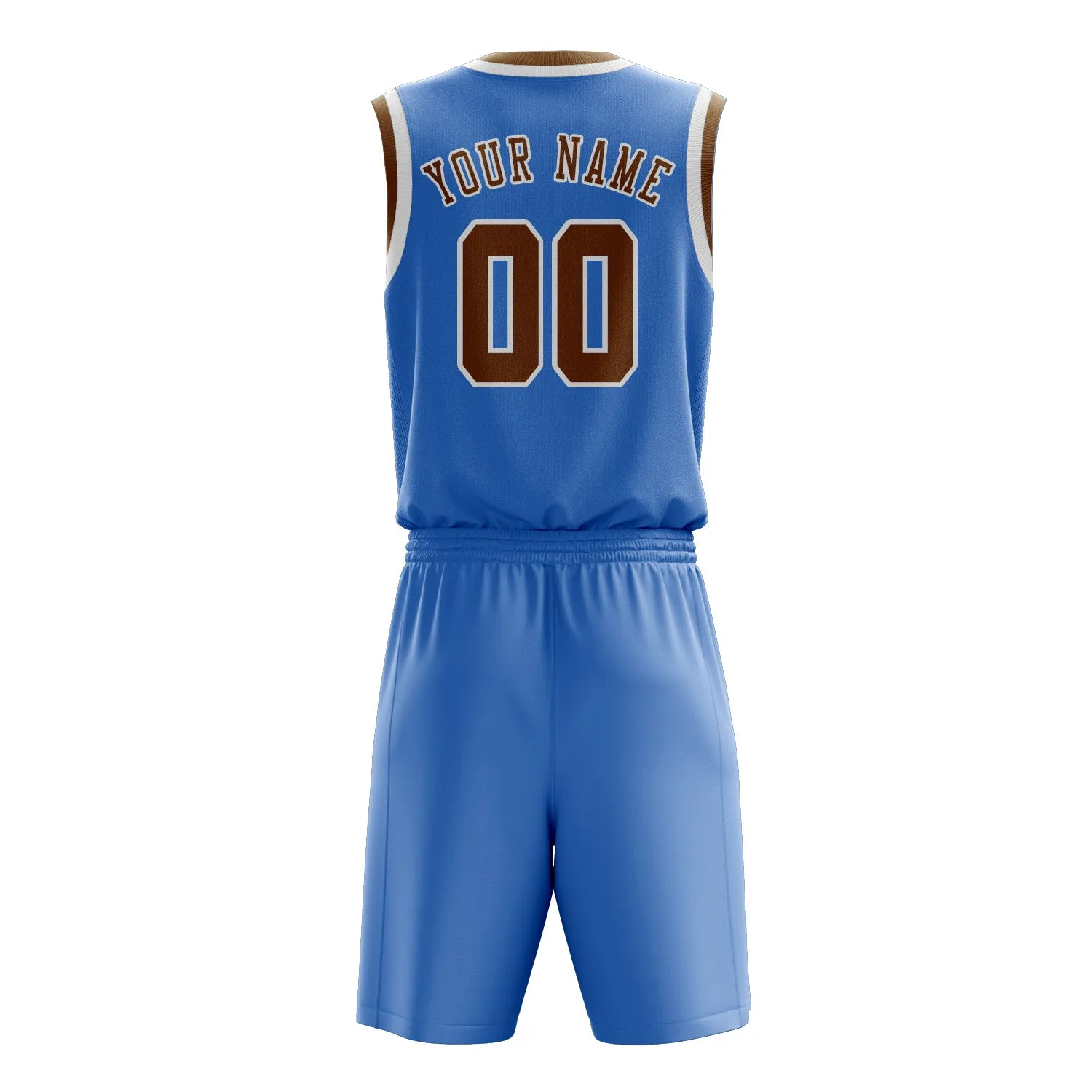 Custom Light Blue Khaki Basketball Set sold by Tailorly product image thumbnail 3