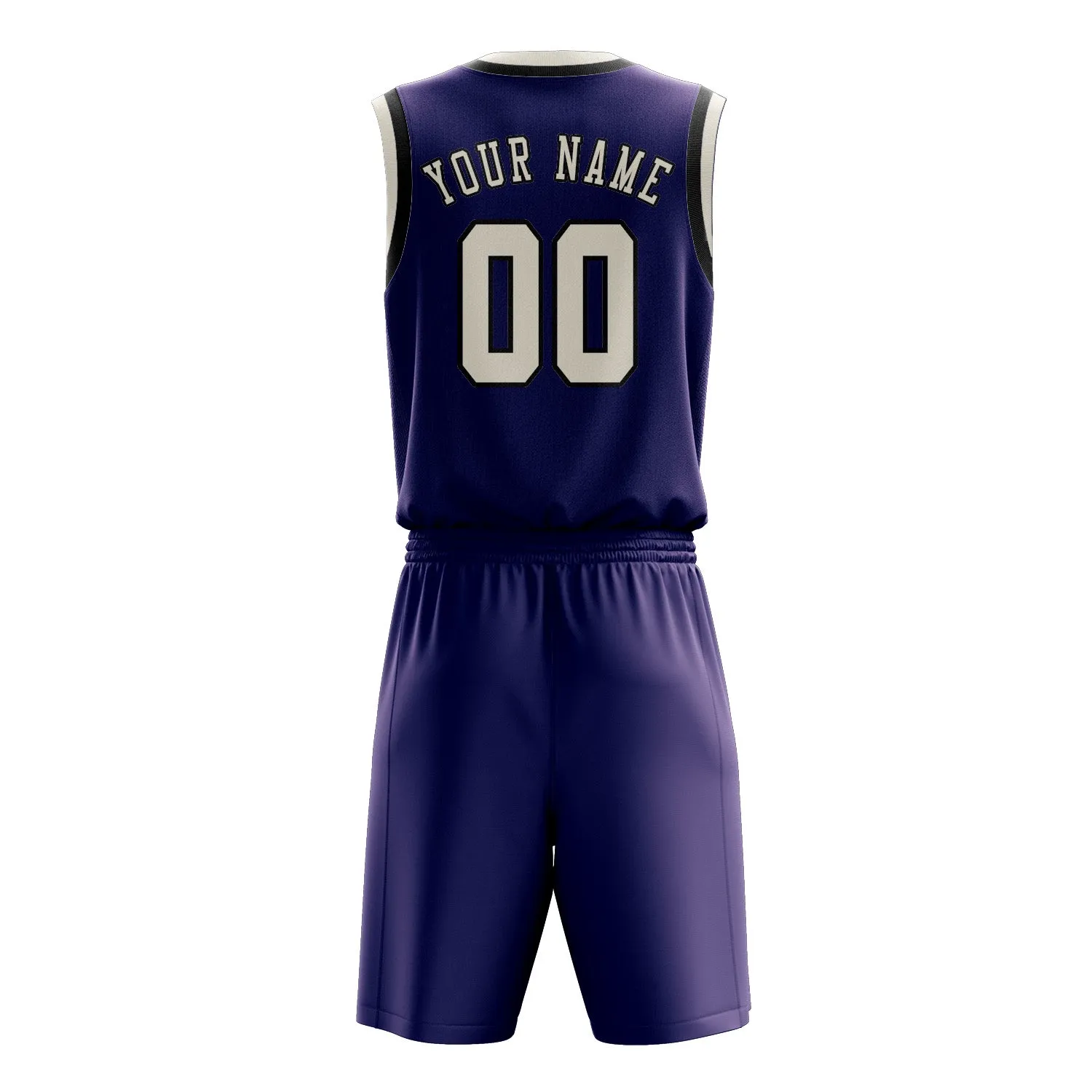 Custom Purple Cream Basketball Set sold by Tailorly product image thumbnail 3