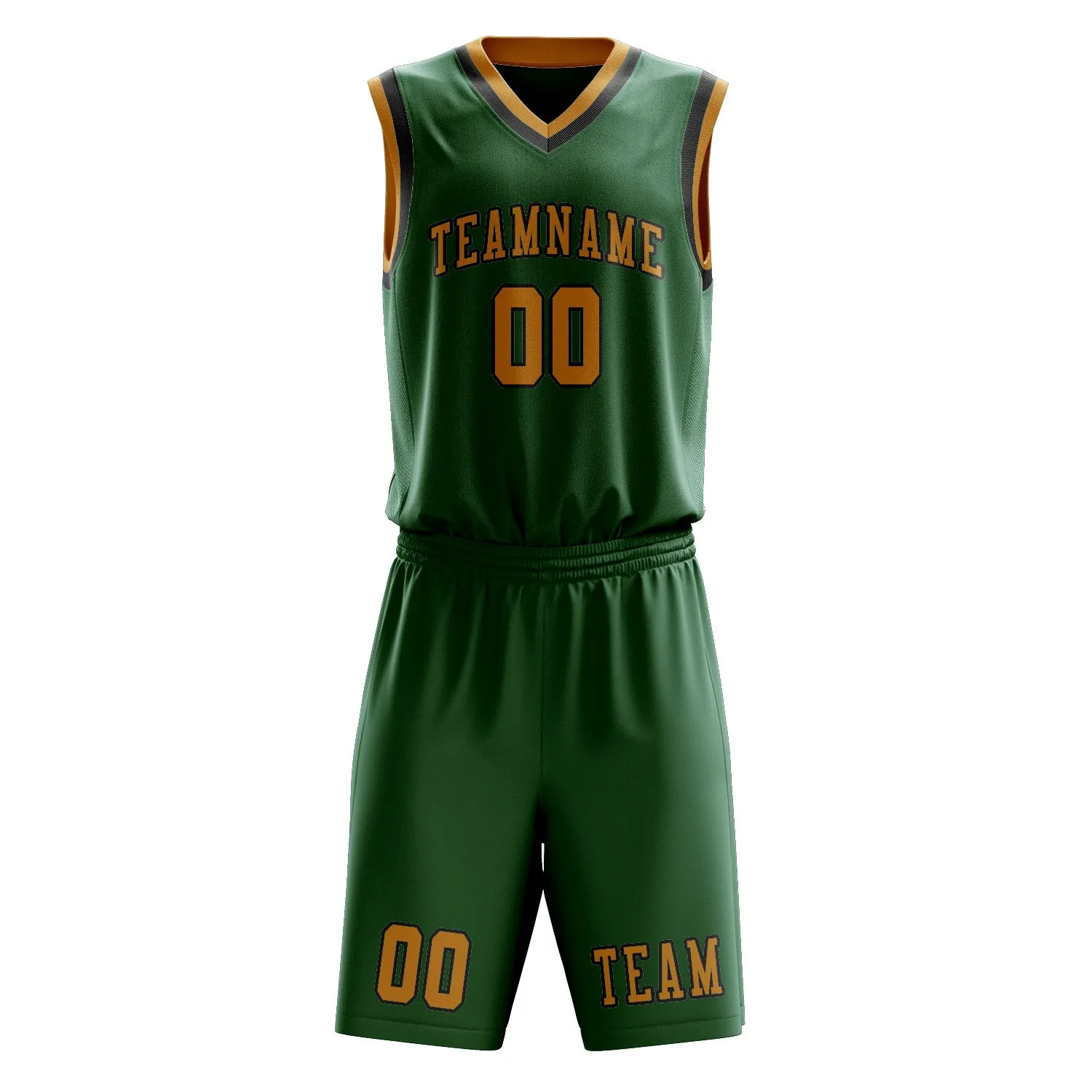 Custom Green Yellow Basketball Set sold by Tailorly product image thumbnail 2