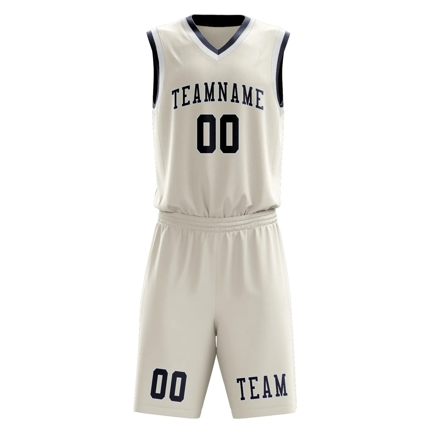 Custom Cream Blue Basketball Set sold by Tailorly product image thumbnail 2