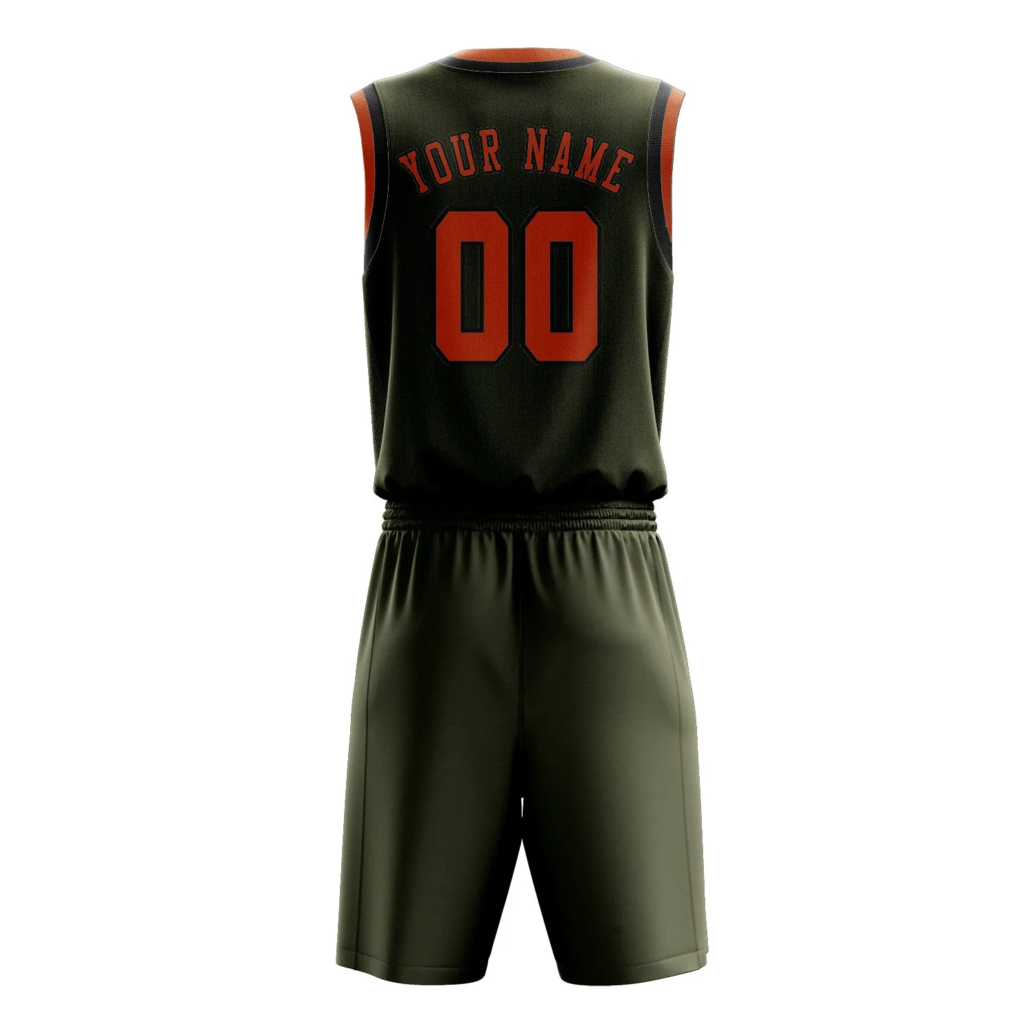 Custom Olive Orange Basketball Set sold by Tailorly product image thumbnail 3