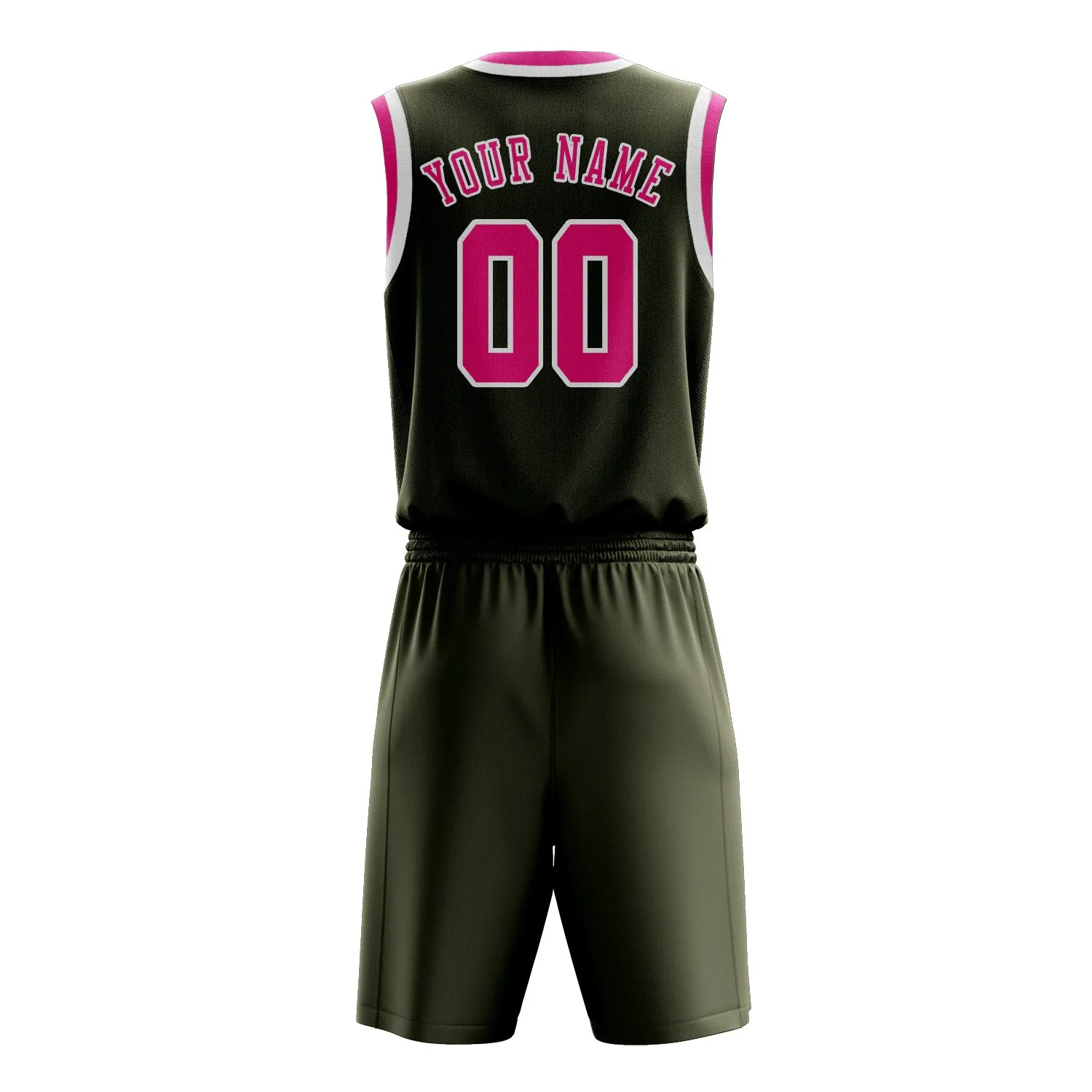 Custom Olive Pink Basketball Set sold by Tailorly product image thumbnail 3