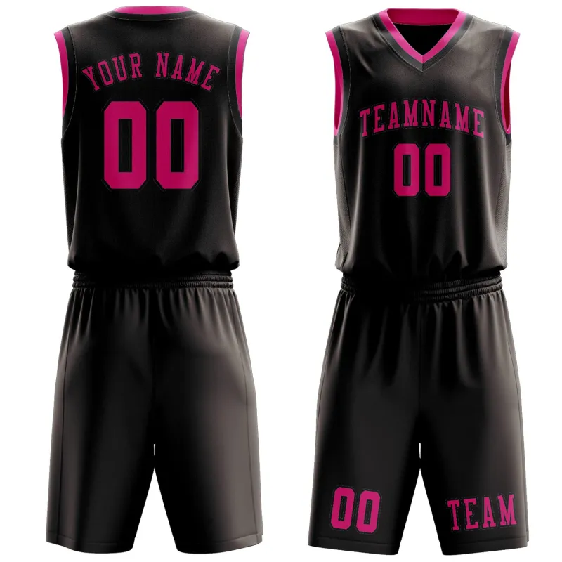 Custom Brown Pink Basketball Set made by Tailorly