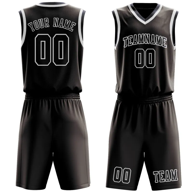 Custom Brown Navy Basketball Set made by Tailorly