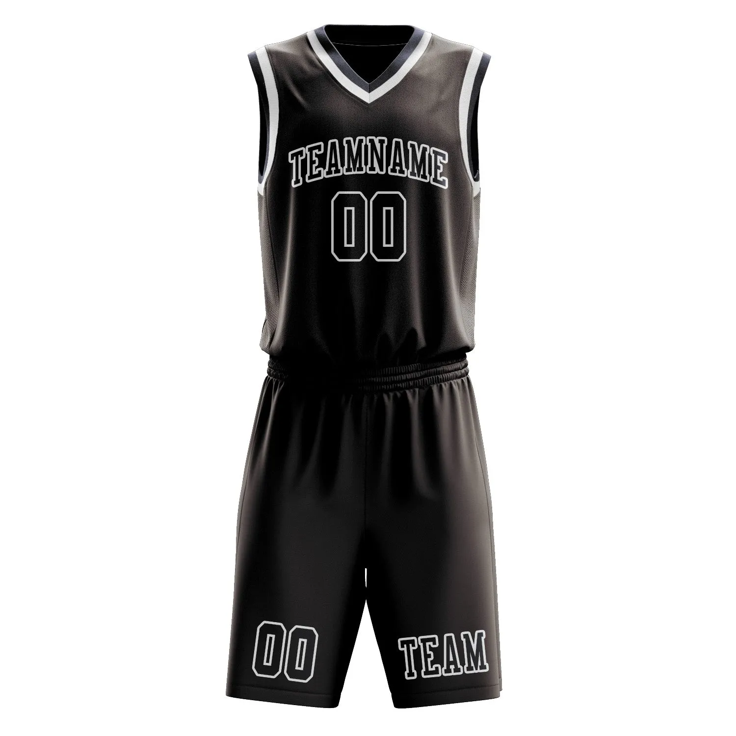 Custom Brown Navy Basketball Set sold by Tailorly product image thumbnail 2