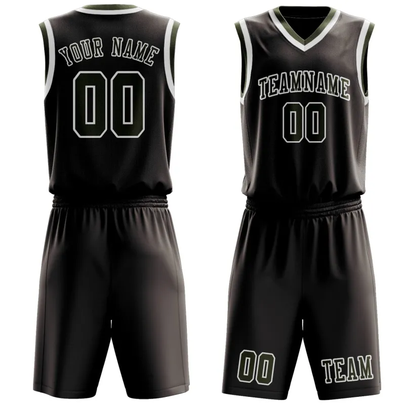Custom Brown Olive Basketball Set made by Tailorly