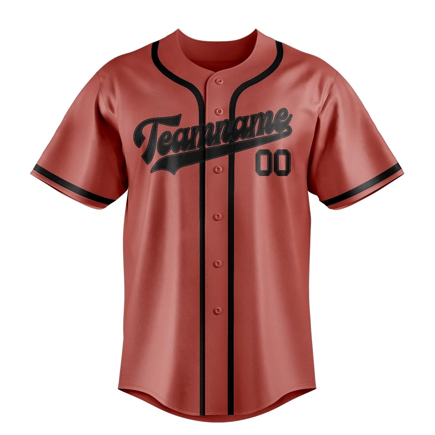 Custom Copper Rose Black Baseball Jersey sold by Tailorly product image thumbnail 2