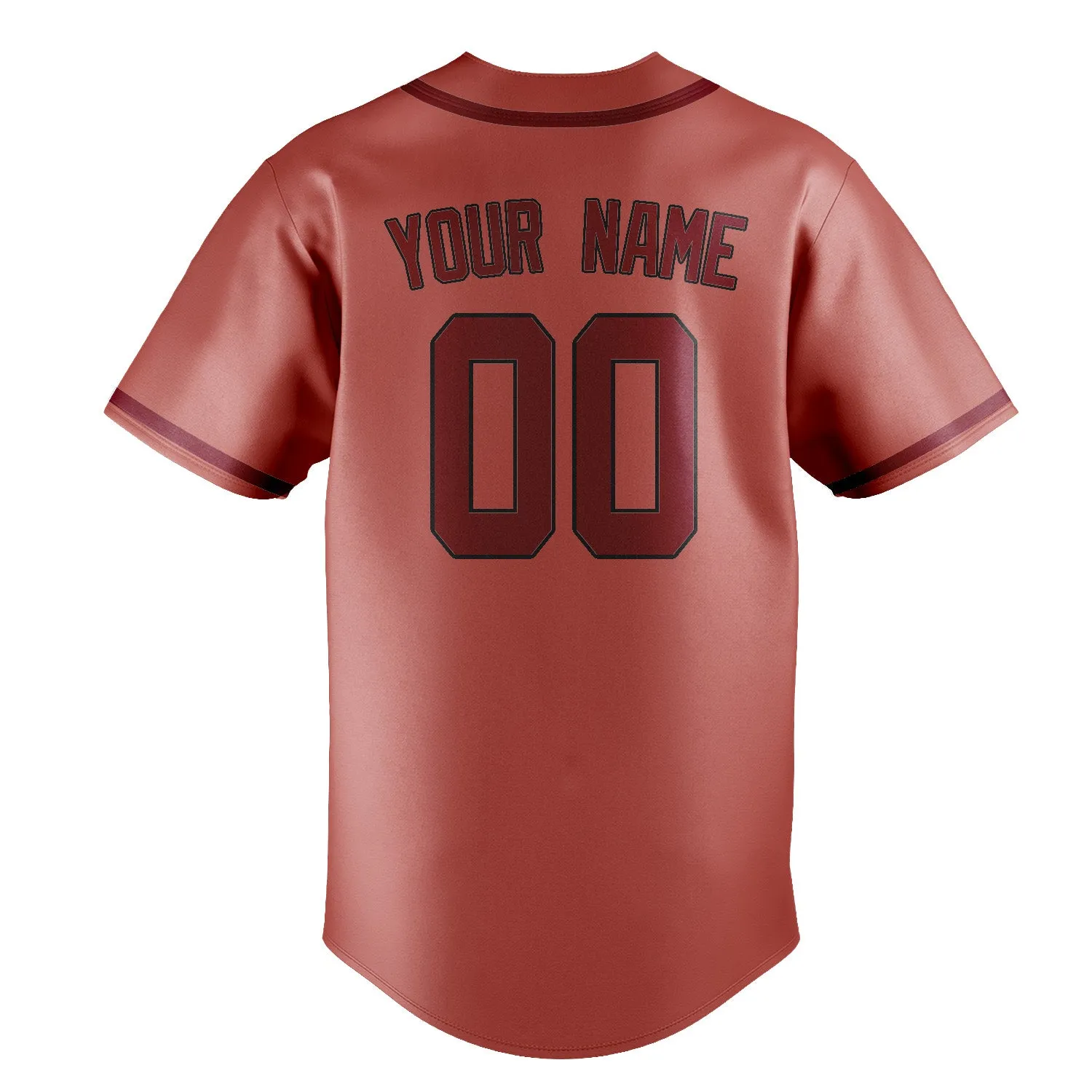 Custom Copper Rose Crimson Red Baseball Jersey sold by Tailorly product image thumbnail 3
