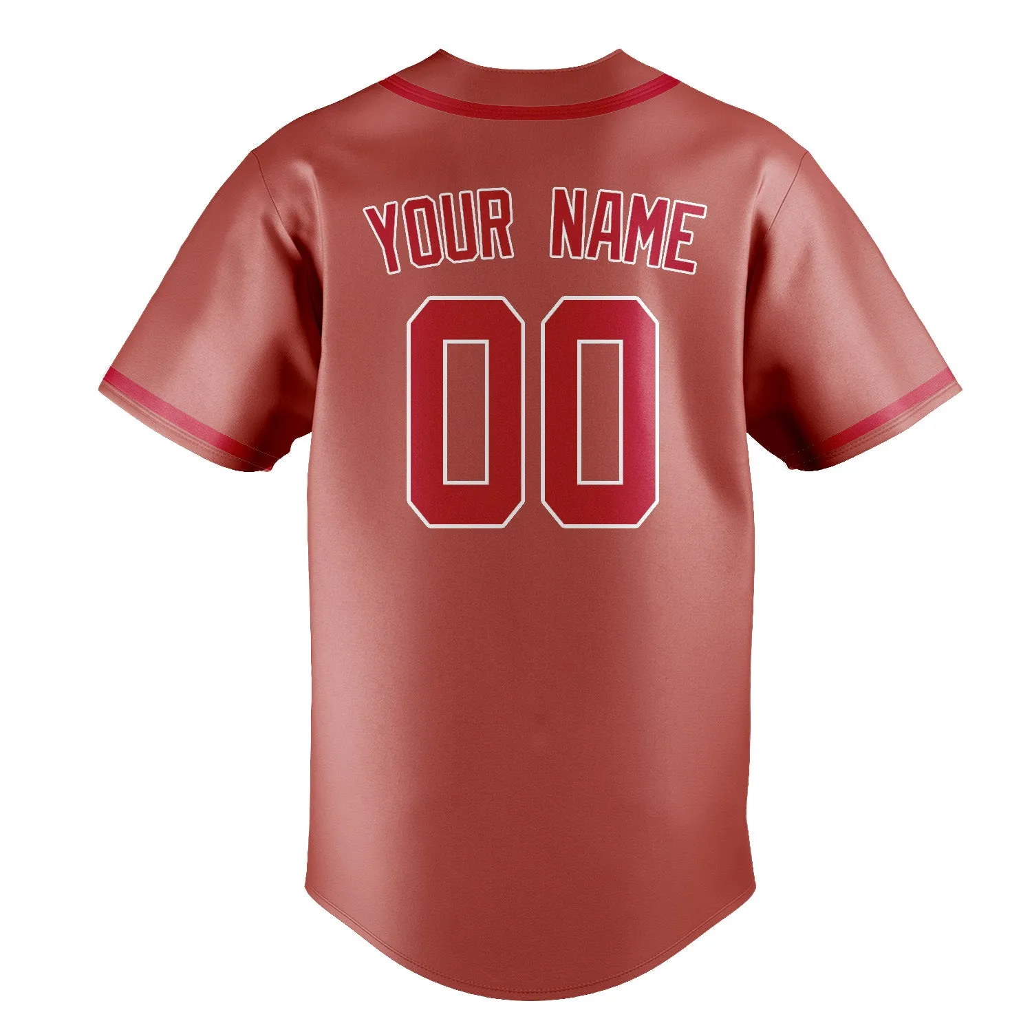 Custom Copper Rose Red Baseball Jersey sold by Tailorly product image thumbnail 3