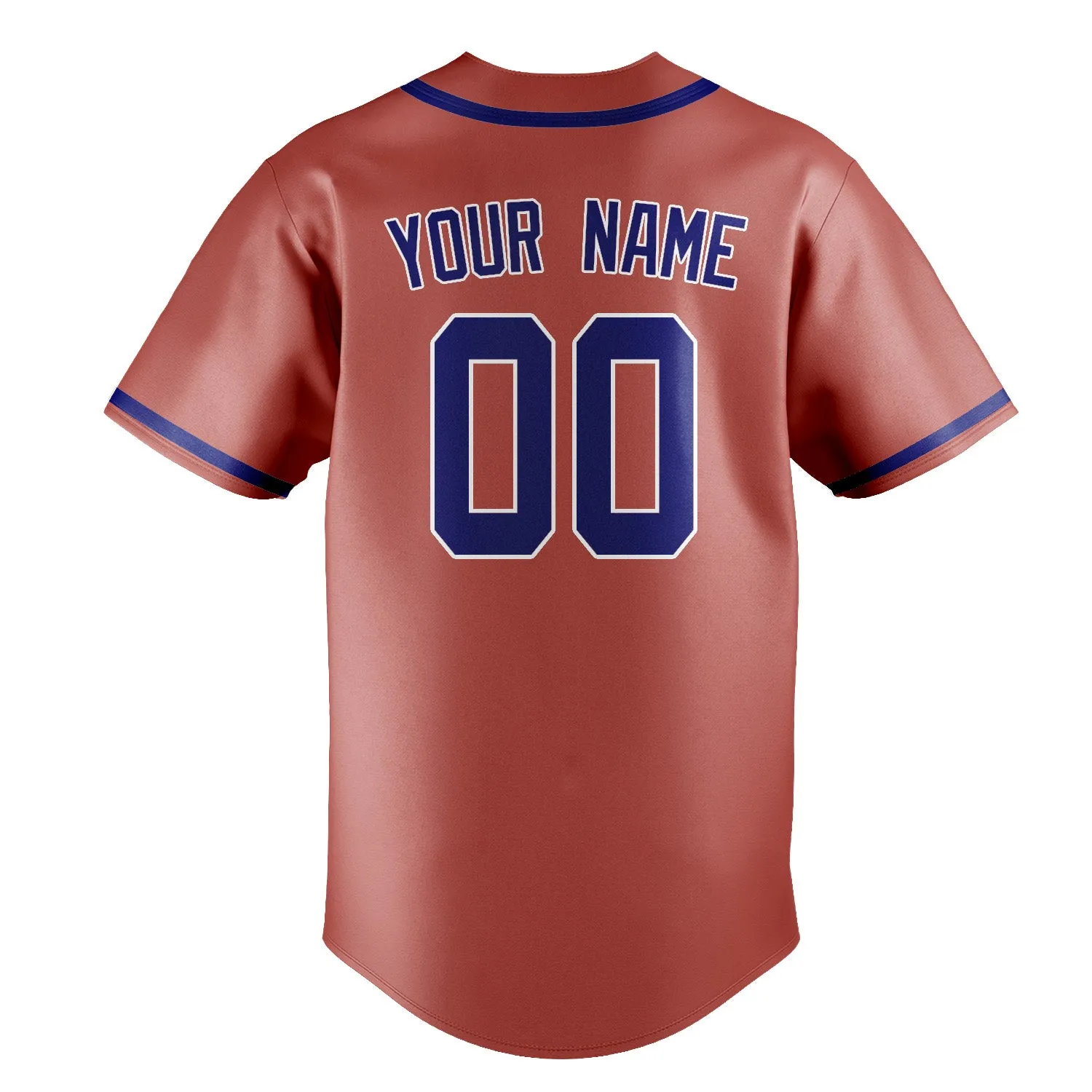 Custom Copper Rose Sky Blue Baseball Jersey sold by Tailorly product image thumbnail 3
