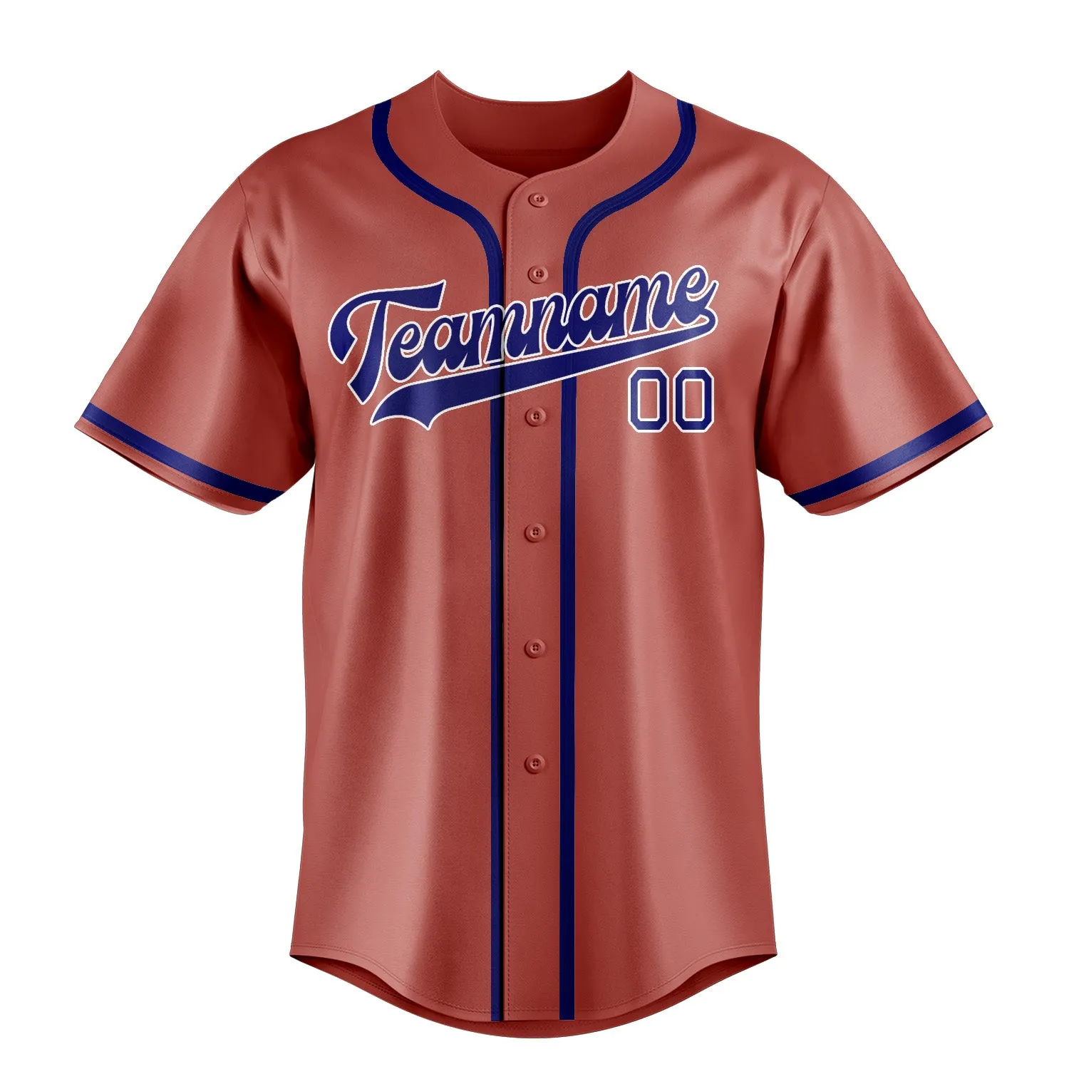 Custom Copper Rose Sky Blue Baseball Jersey sold by Tailorly product image thumbnail 2