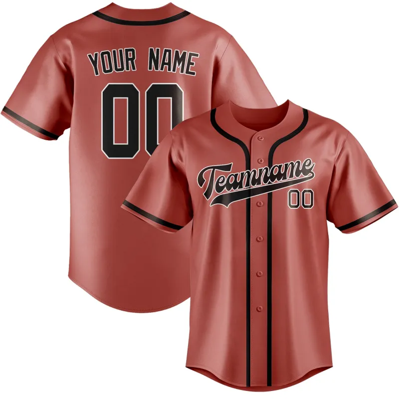 Custom Copper Rose Brown Baseball Jersey made by Tailorly
