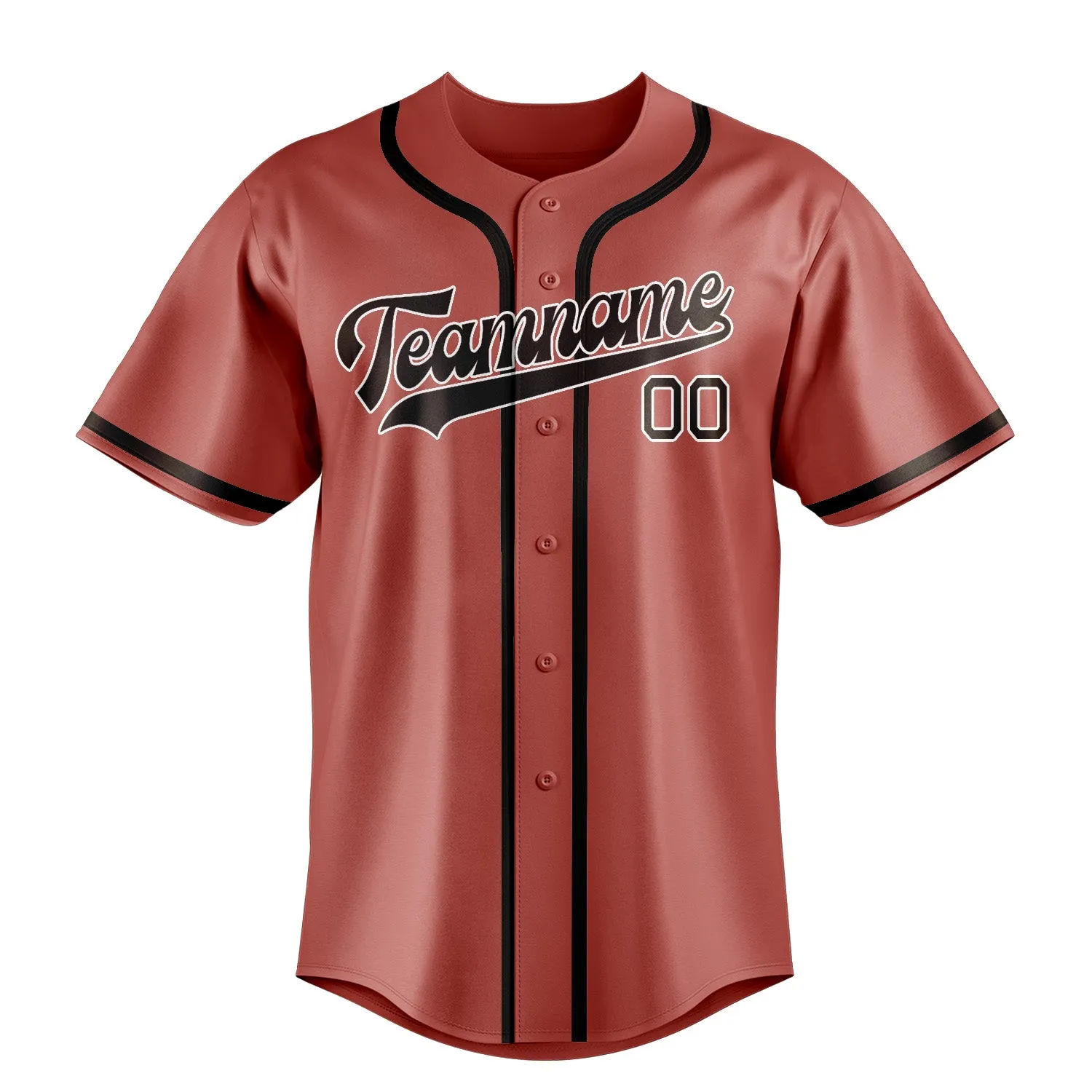 Custom Copper Rose Brown Baseball Jersey sold by Tailorly product image thumbnail 2