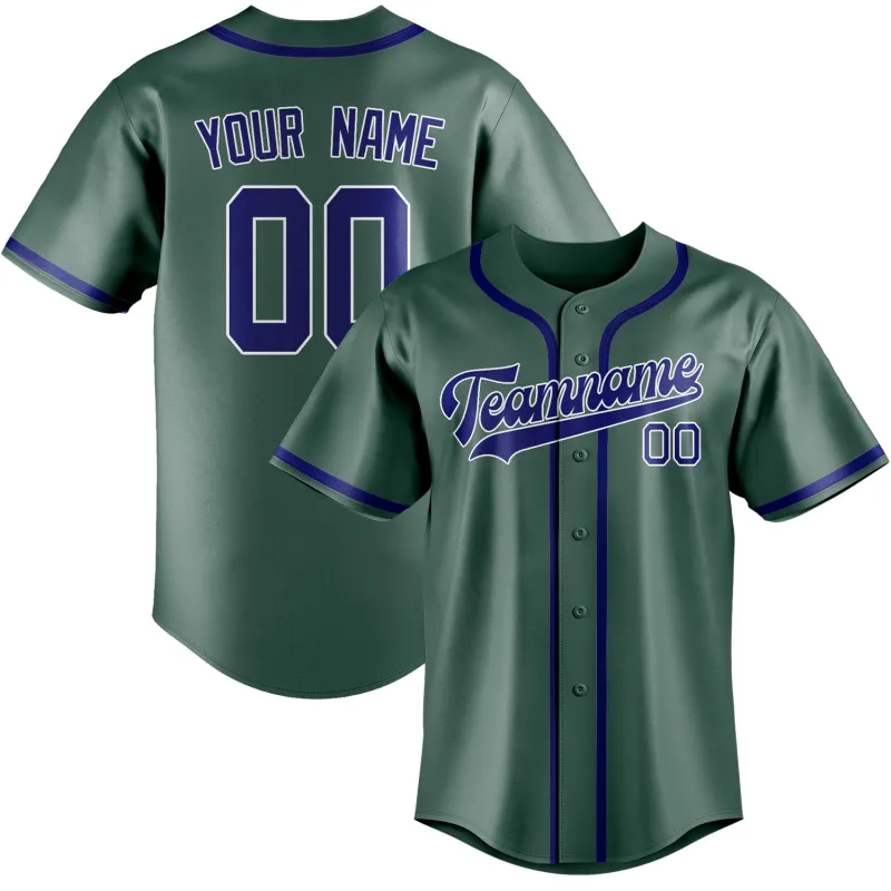 Custom Blue Green Sky Blue Baseball Jersey made by Tailorly