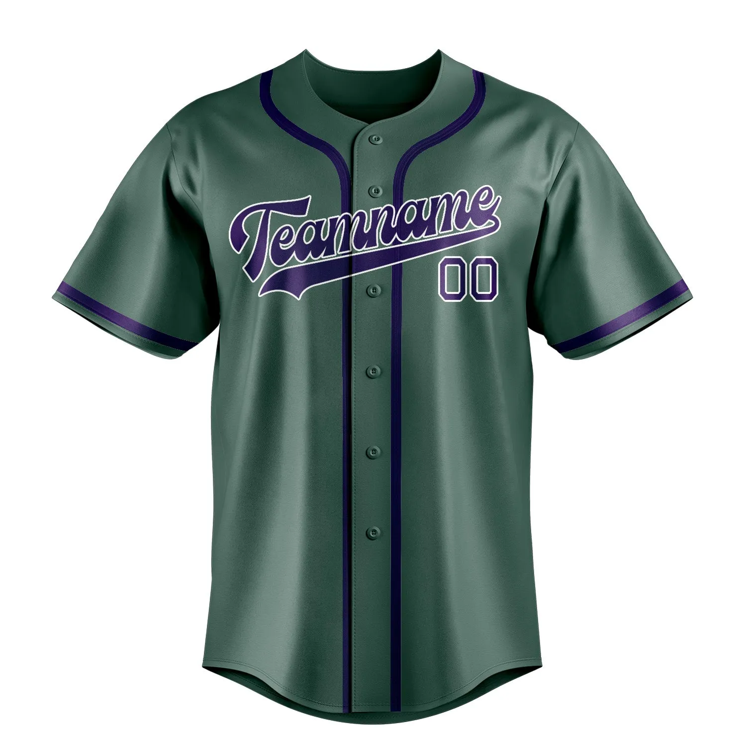 Custom Blue Green Purple Baseball Jersey sold by Tailorly product image thumbnail 2