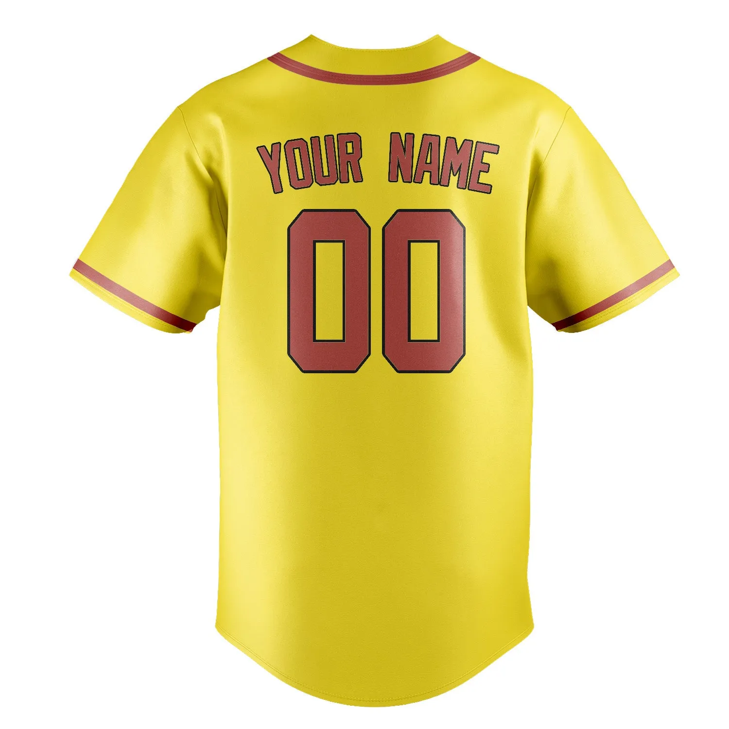 Custom Light Yellow Copper Rose Baseball Jersey sold by Tailorly product image thumbnail 3