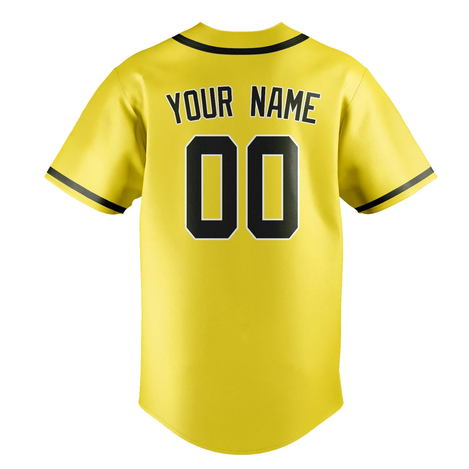 Custom Light Yellow Olive Baseball Jersey sold by Tailorly product image thumbnail 3