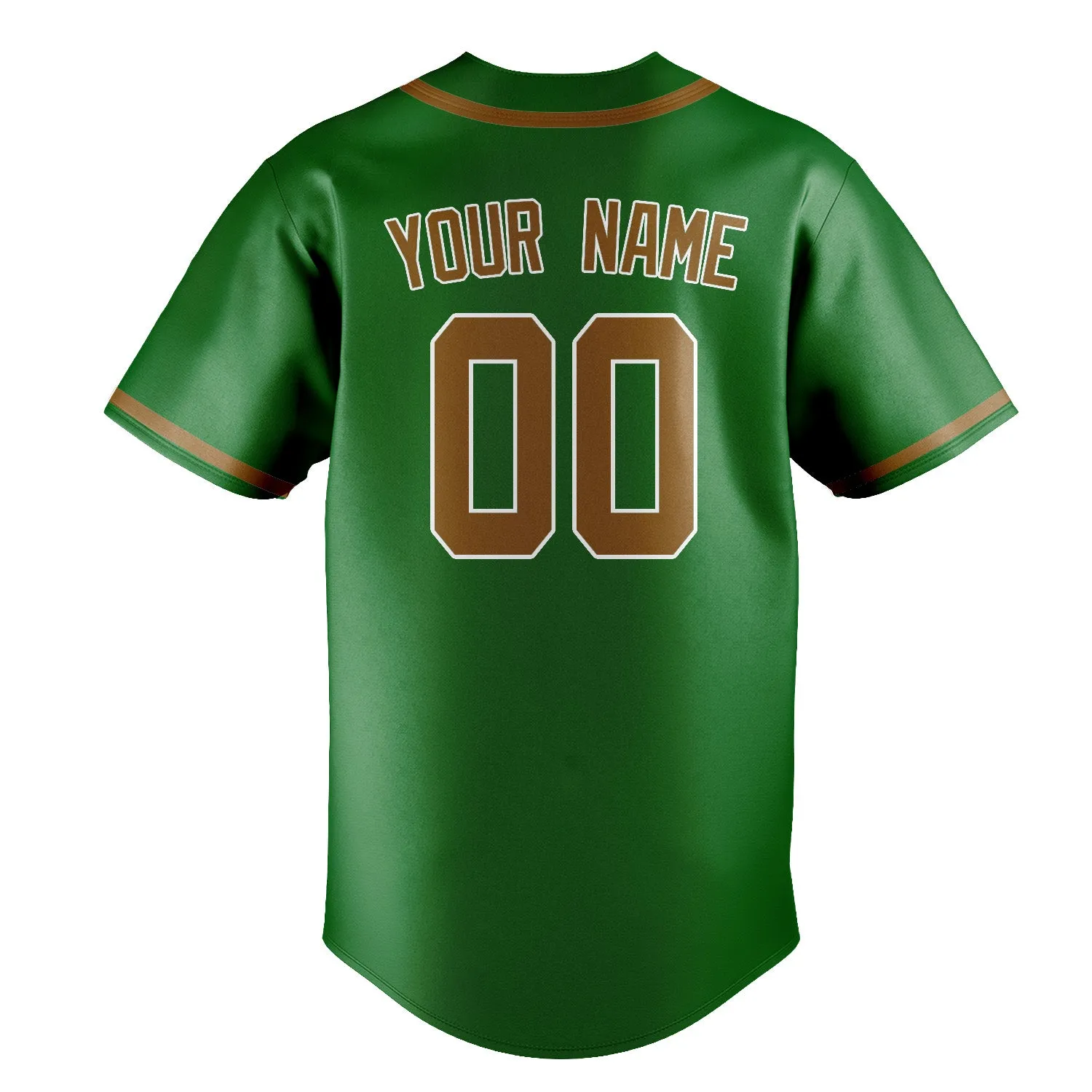 Custom Emerald Green Khaki Baseball Jersey sold by Tailorly product image thumbnail 3