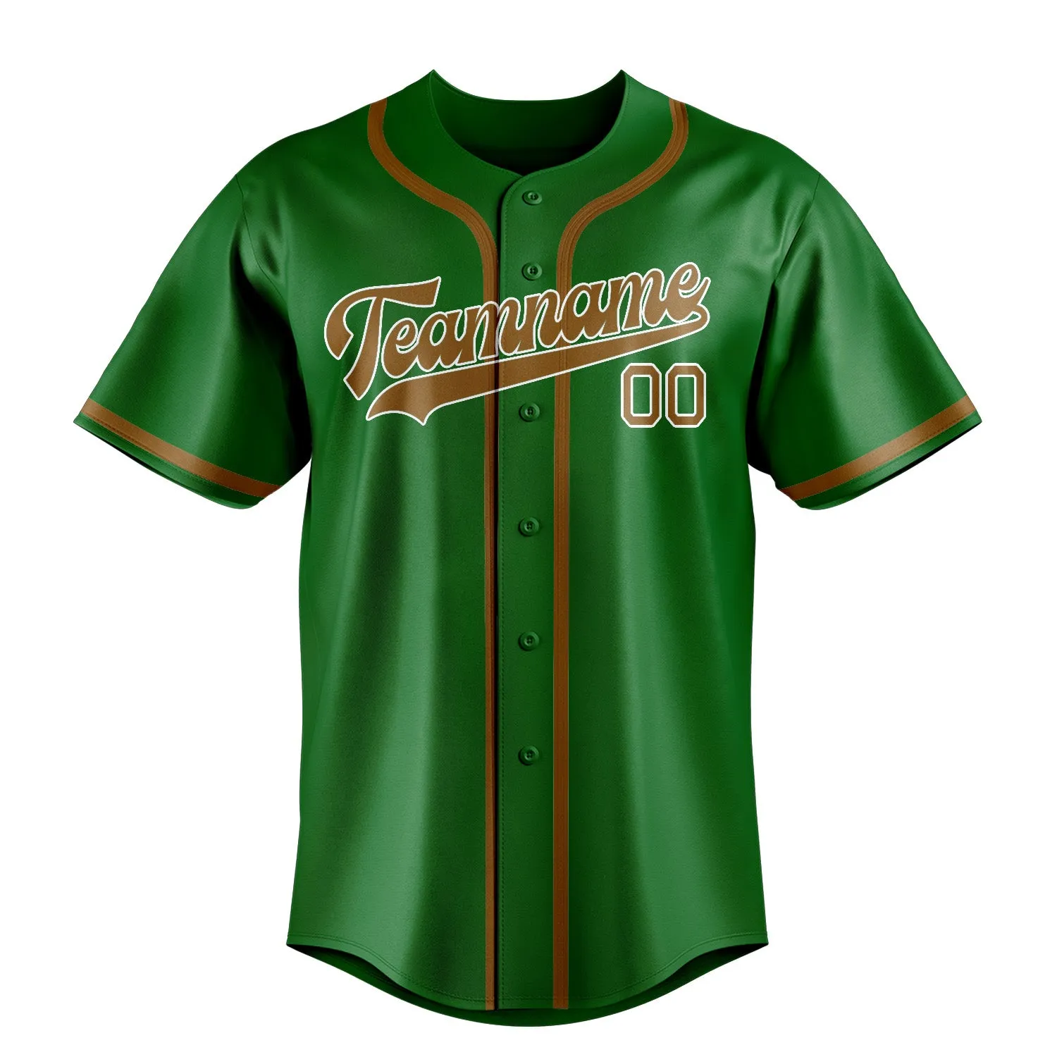 Custom Emerald Green Khaki Baseball Jersey sold by Tailorly product image thumbnail 2