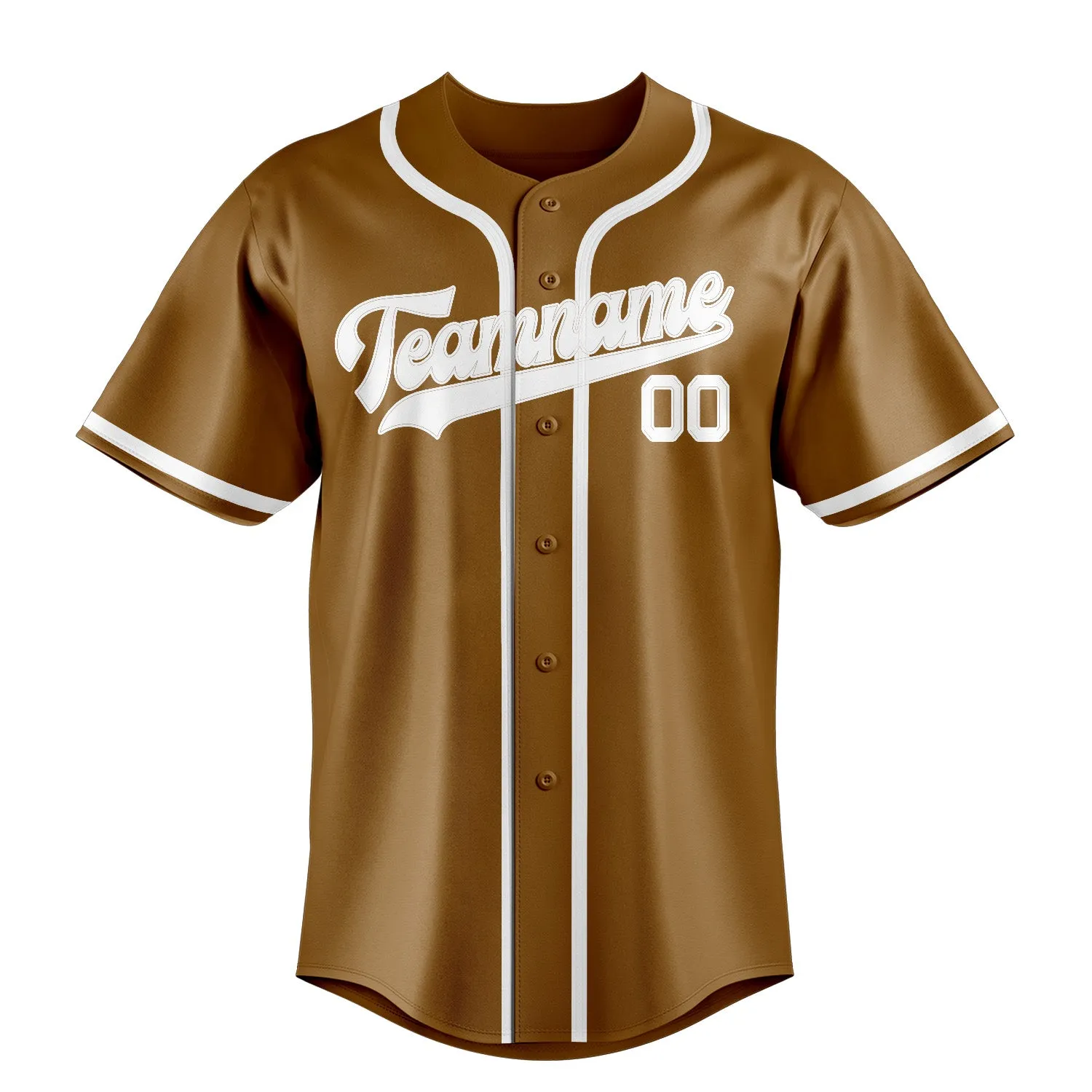 Custom Khaki White Baseball Jersey sold by Tailorly product image thumbnail 2