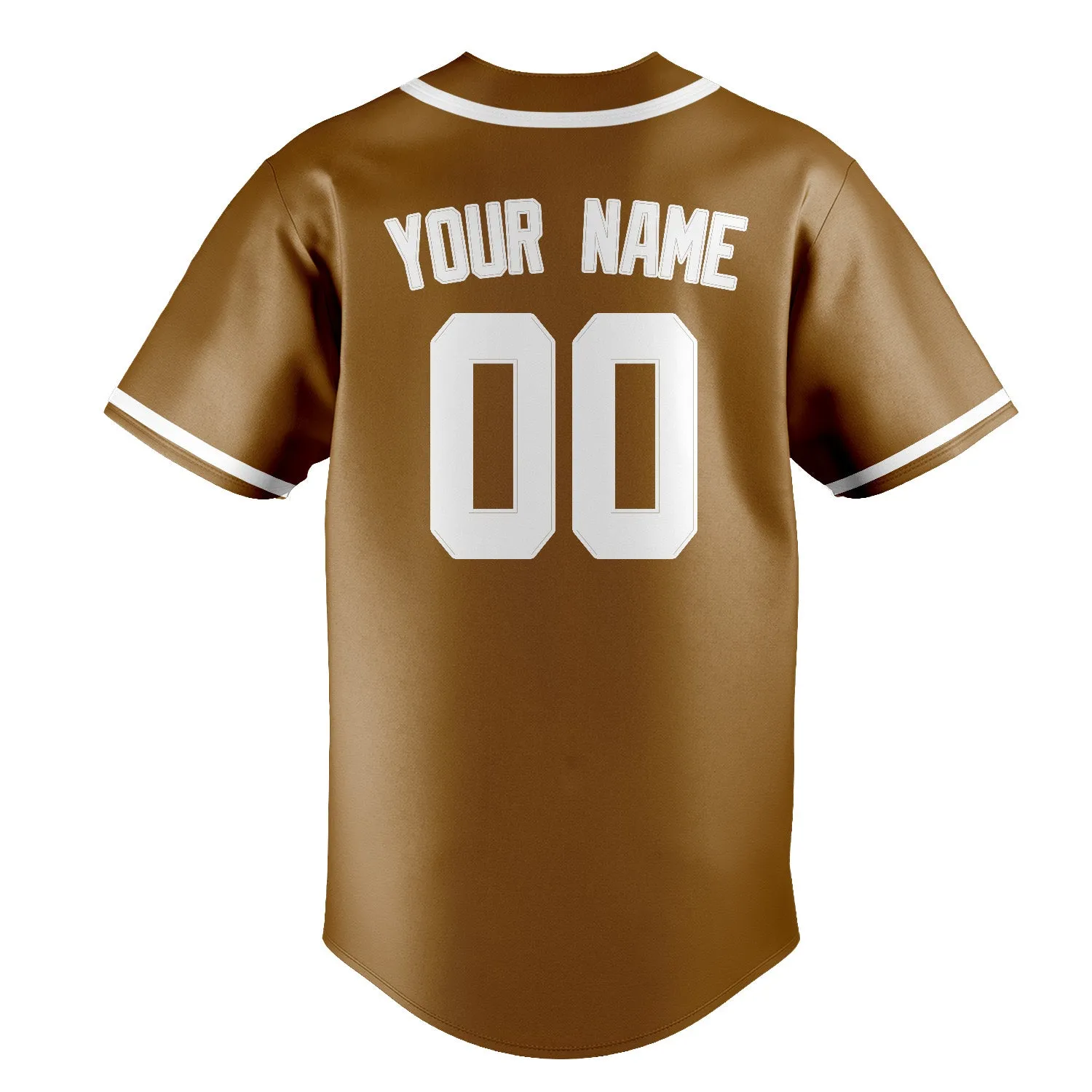 Custom Khaki White Baseball Jersey sold by Tailorly product image thumbnail 3